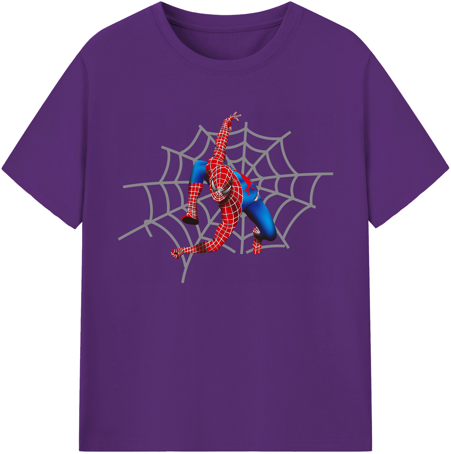（画像用） Spider Man スパイダーマン 綿100％ メンズ半袖Tシャツ｜肌触りやわらか＆通気性