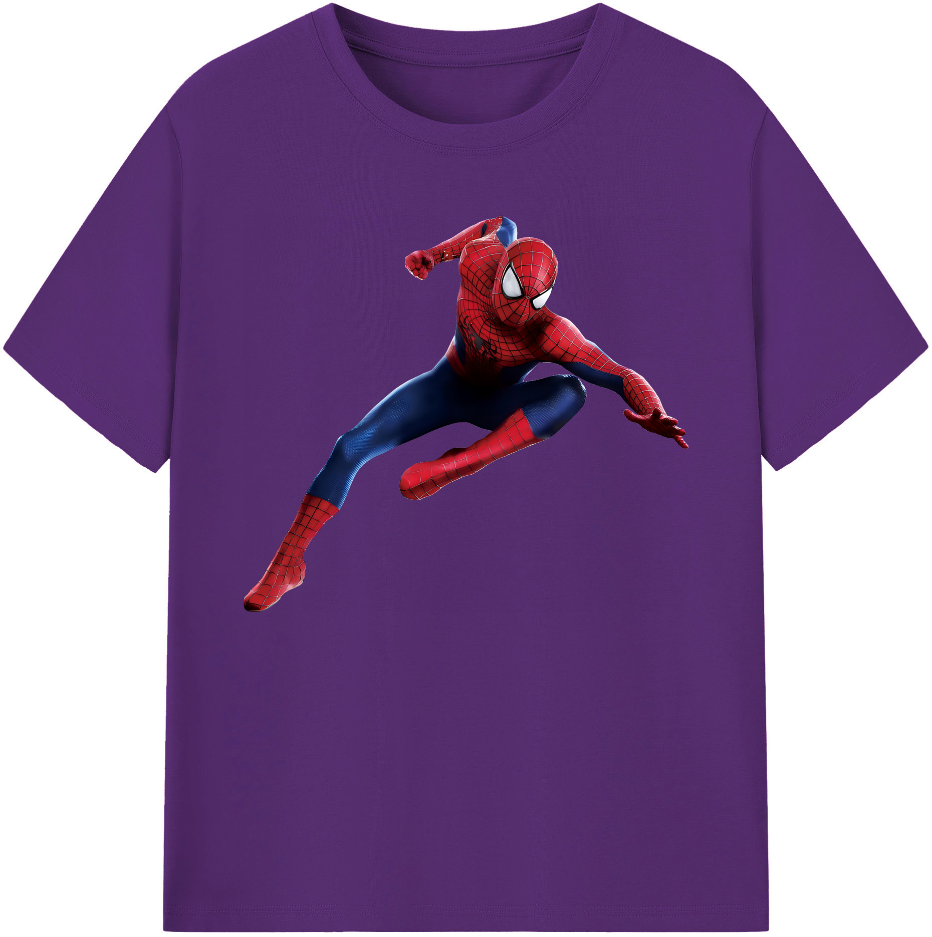 （画像用） Spider Man スパイダーマン 綿100％ メンズ半袖Tシャツ｜肌触りやわらか＆通気性