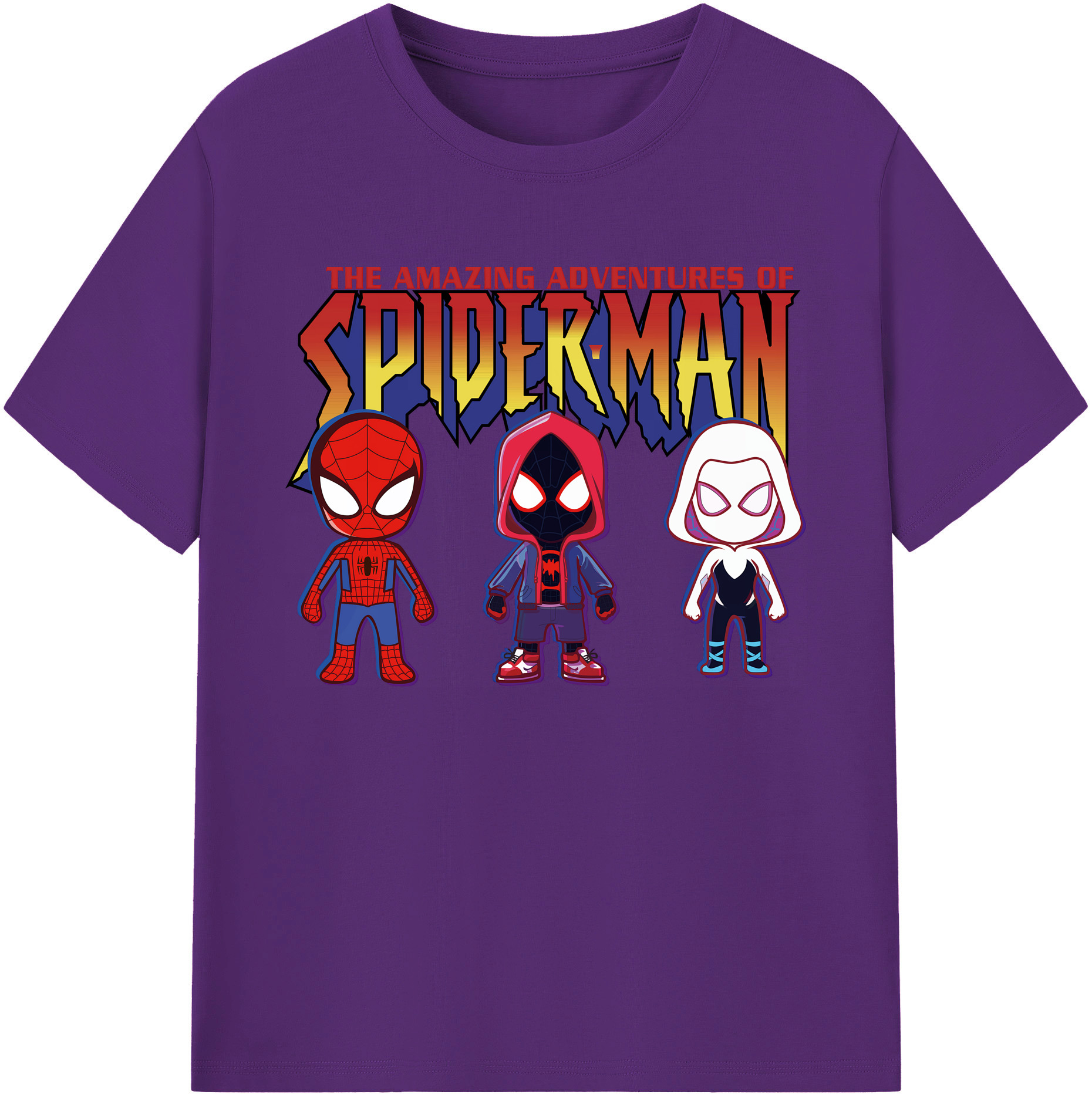 （画像用） Spider Man スパイダーマン 綿100％ メンズ半袖Tシャツ｜肌触りやわらか＆通気性