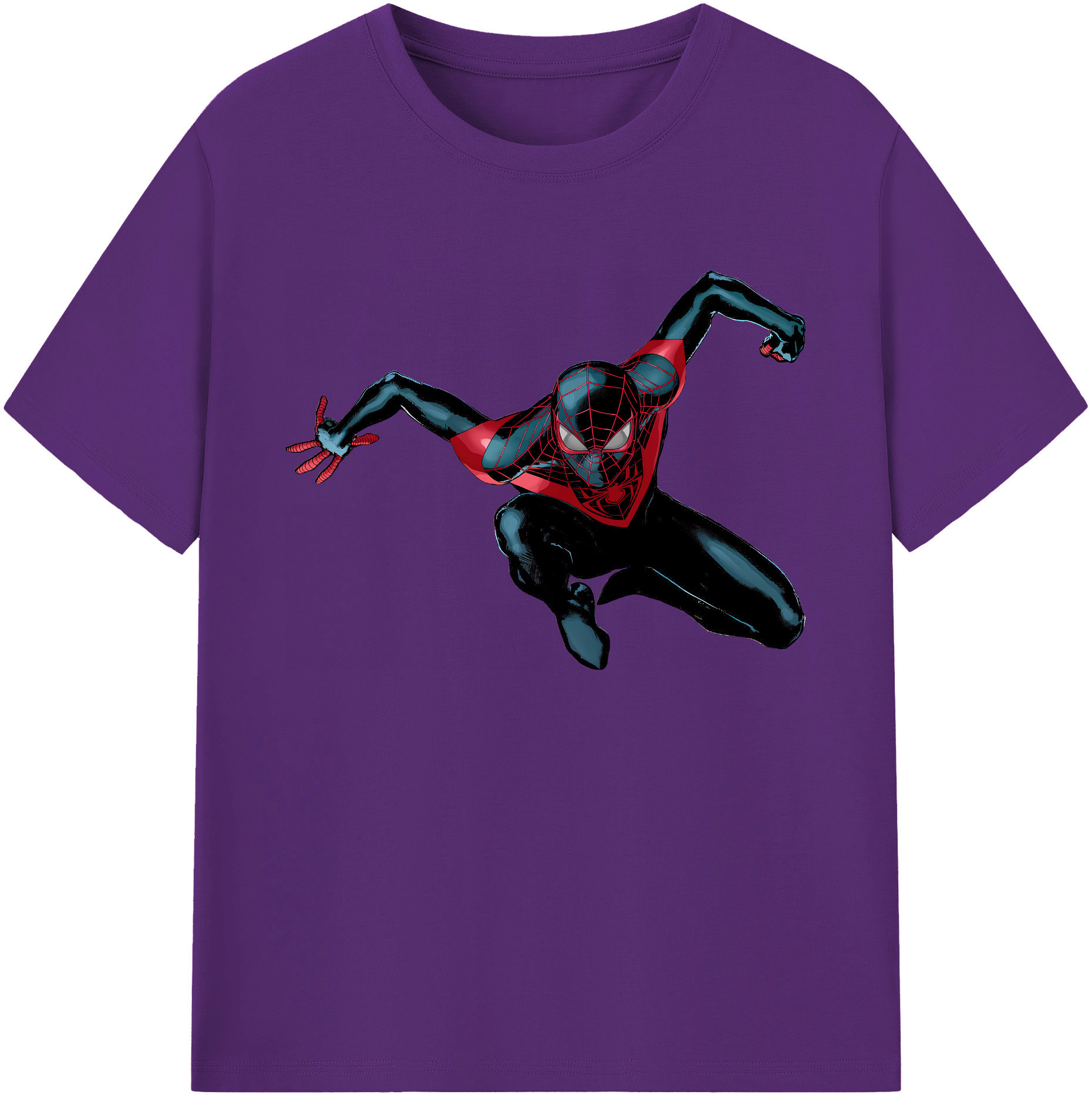（画像用） Spider Man スパイダーマン 綿100％ メンズ半袖Tシャツ｜肌触りやわらか＆通気性