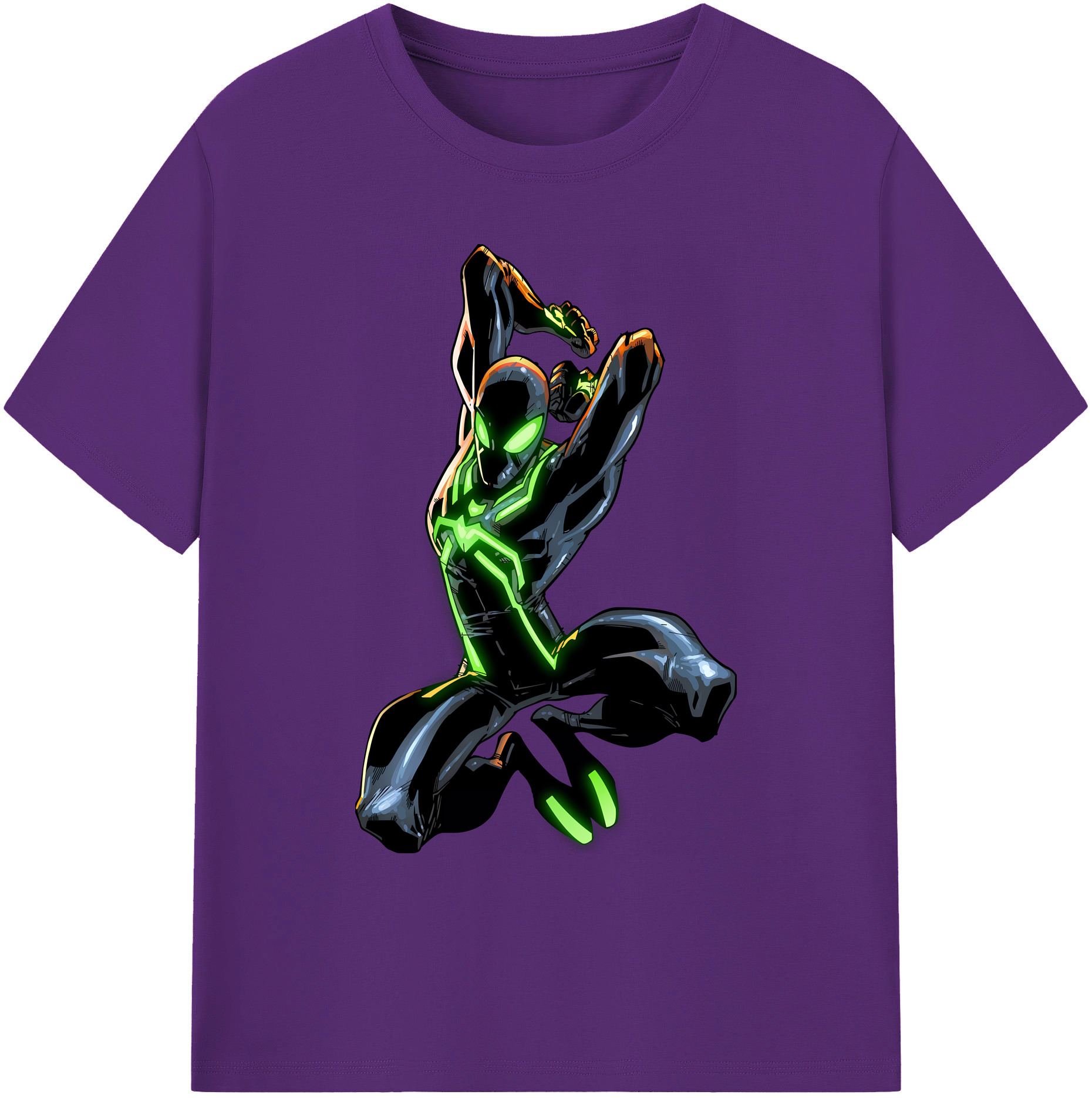（画像用） Spider Man スパイダーマン 綿100％ メンズ半袖Tシャツ｜肌触りやわらか＆通気性