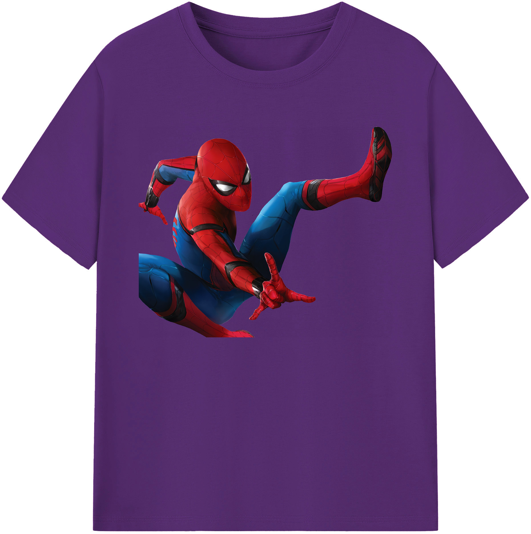 （画像用） Spider Man スパイダーマン 綿100％ メンズ半袖Tシャツ｜肌触りやわらか＆通気性