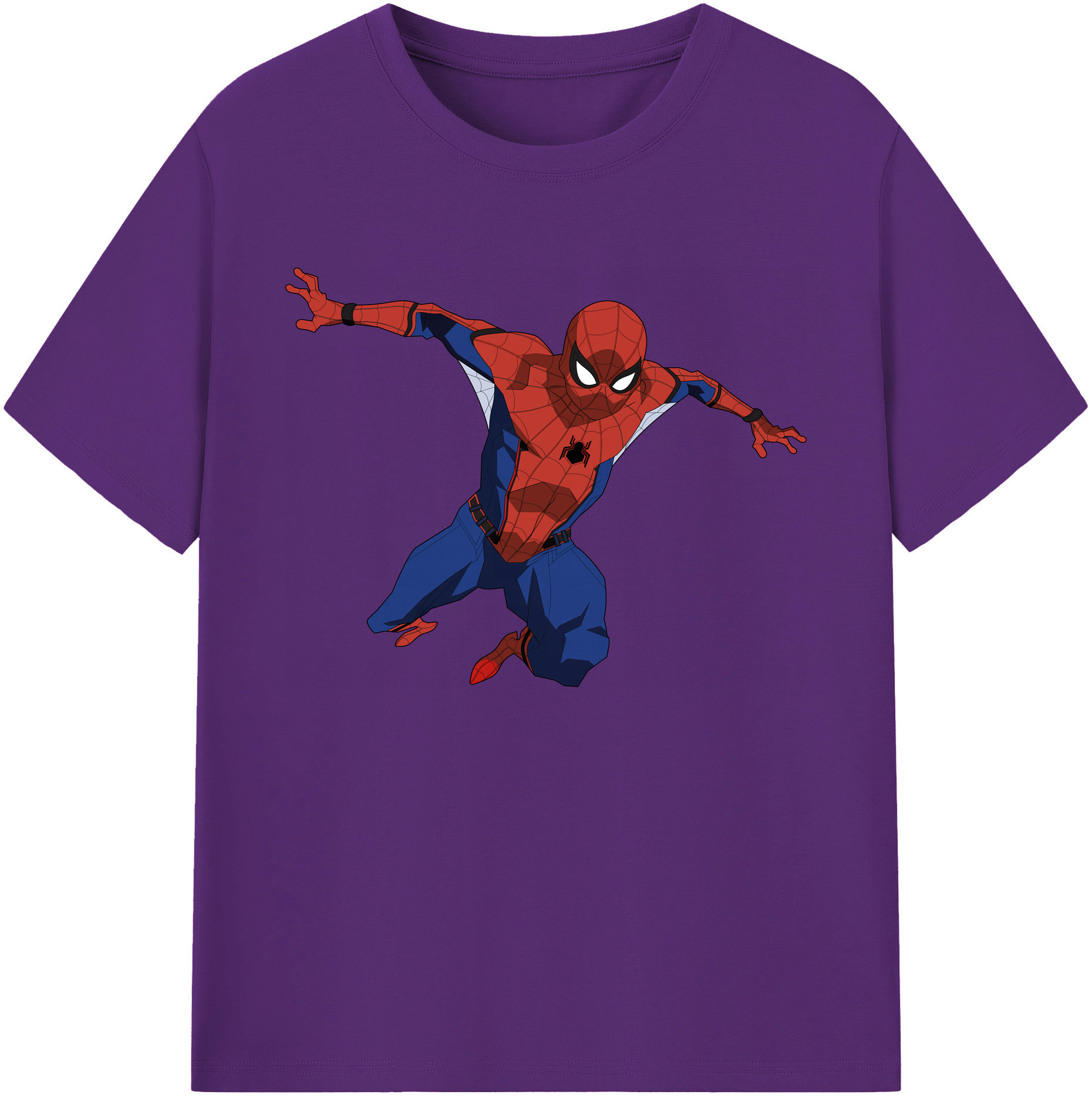 （画像用） Spider Man スパイダーマン 綿100％ メンズ半袖Tシャツ｜肌触りやわらか＆通気性