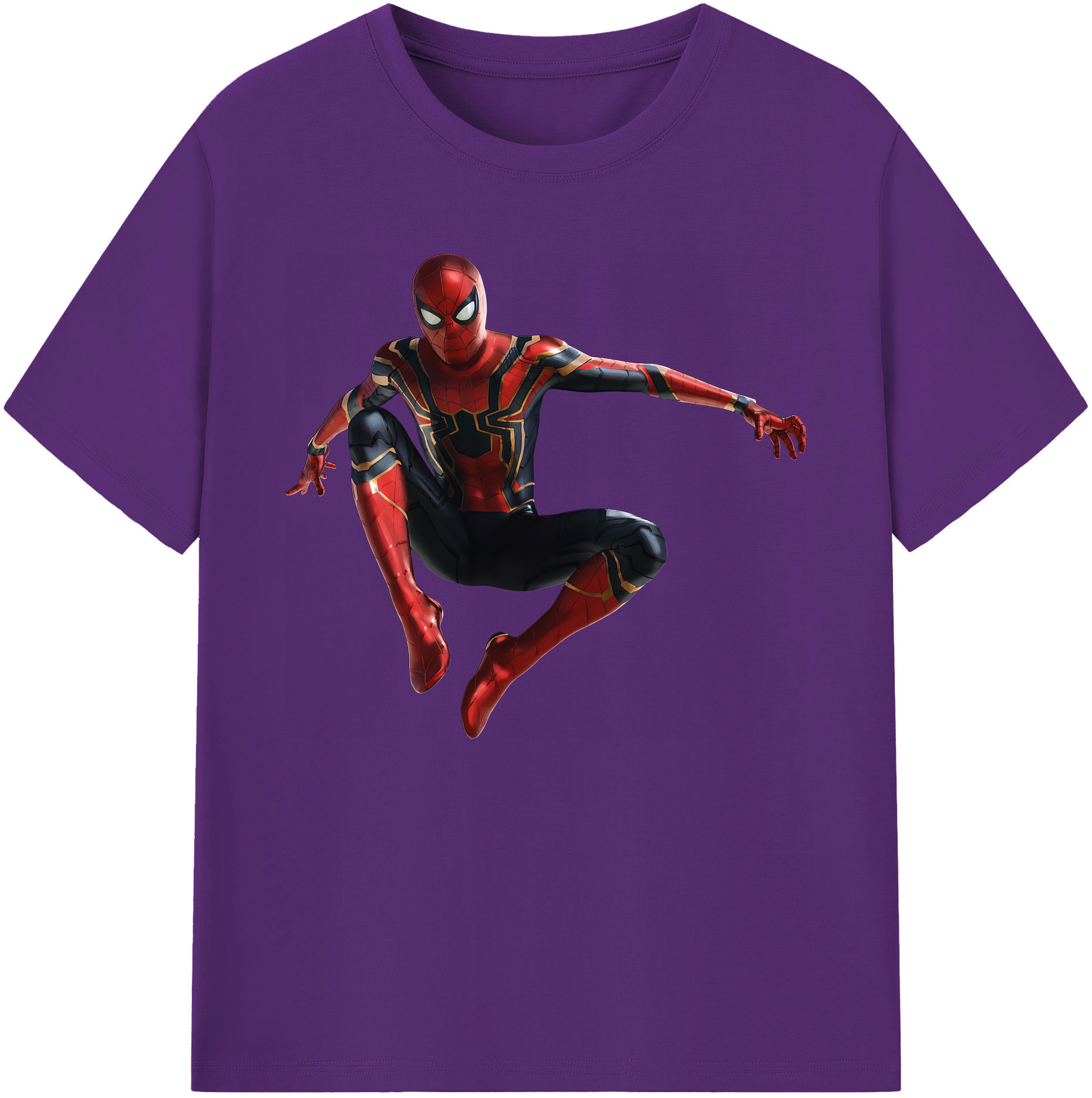 （画像用） Spider Man スパイダーマン 綿100％ メンズ半袖Tシャツ｜肌触りやわらか＆通気性