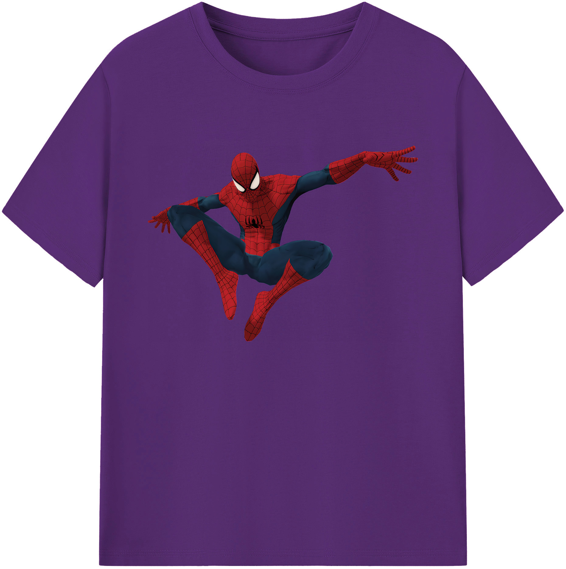 （画像用） Spider Man スパイダーマン 綿100％ メンズ半袖Tシャツ｜肌触りやわらか＆通気性