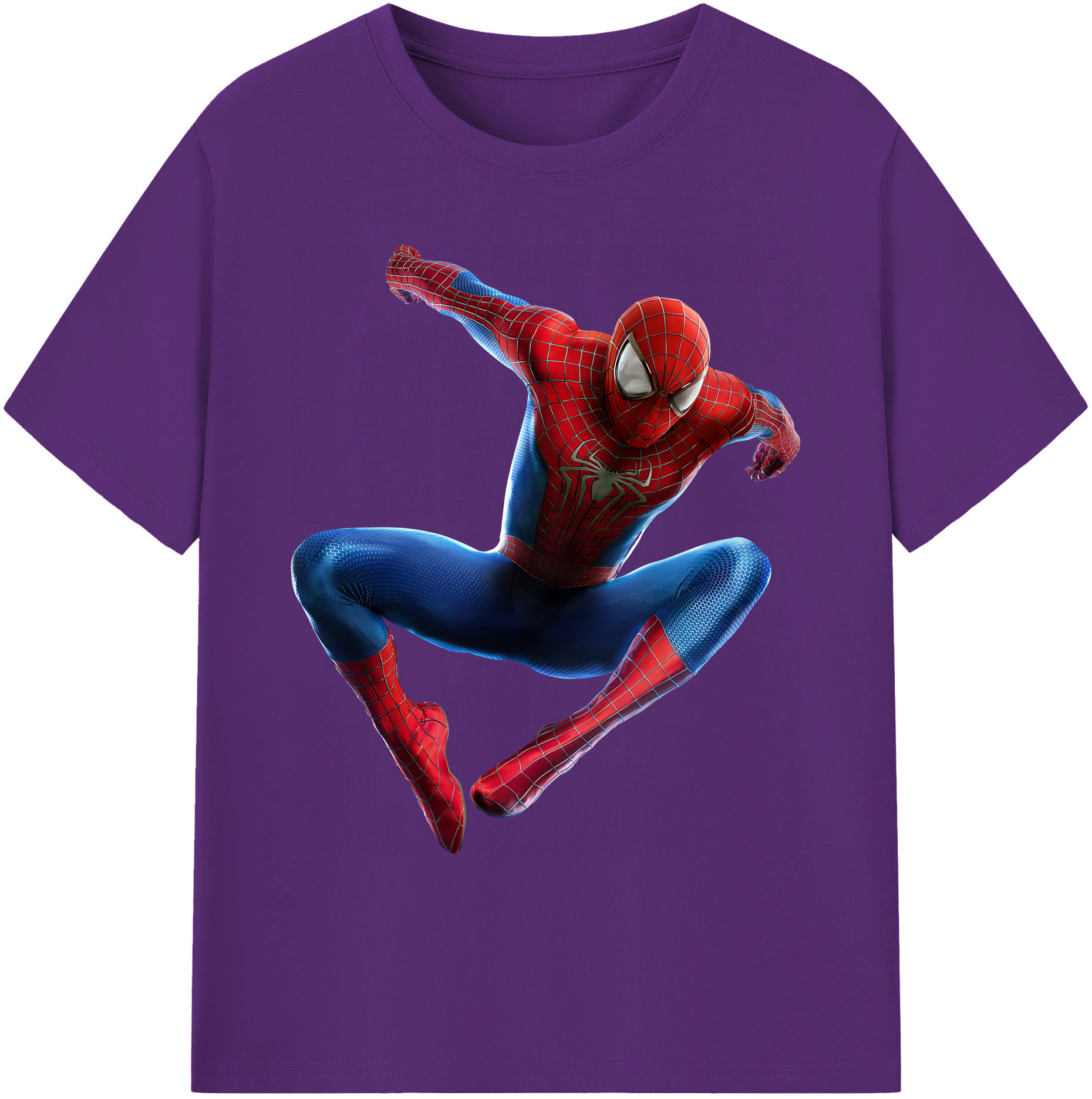（画像用） Spider Man スパイダーマン 綿100％ メンズ半袖Tシャツ｜肌触りやわらか＆通気性