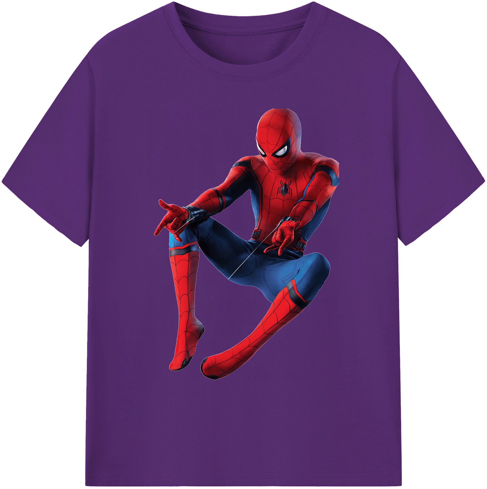 （画像用） Spider Man スパイダーマン 綿100％ メンズ半袖Tシャツ｜肌触りやわらか＆通気性