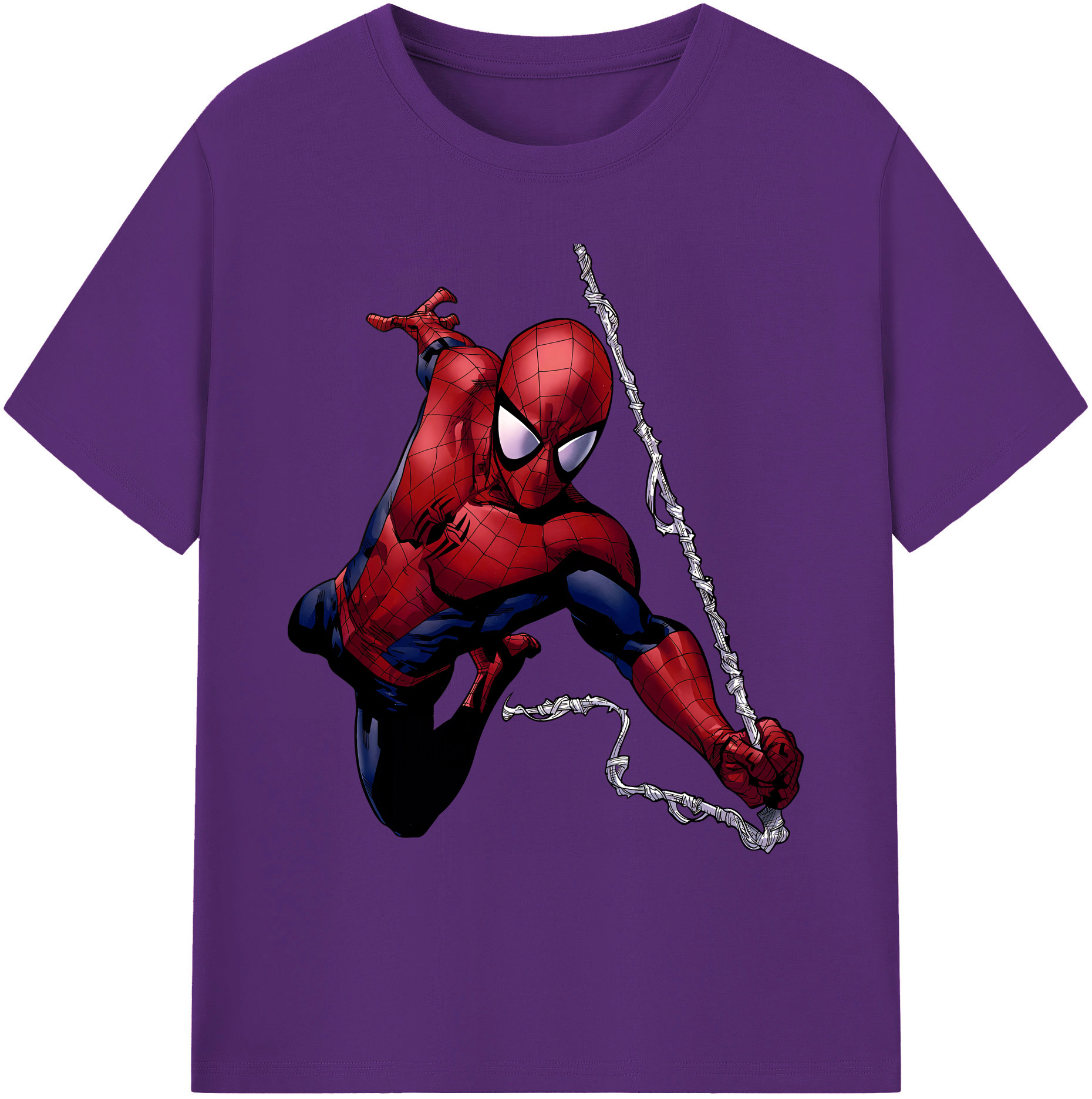 （画像用） Spider Man スパイダーマン 綿100％ メンズ半袖Tシャツ｜肌触りやわらか＆通気性