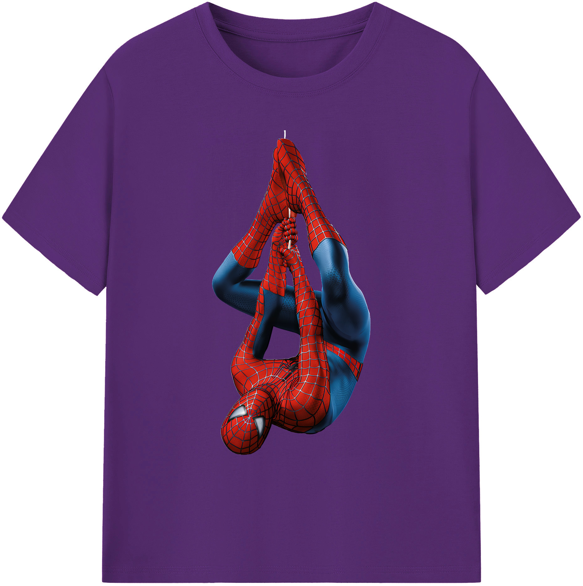 （画像用） Spider Man スパイダーマン 綿100％ メンズ半袖Tシャツ｜肌触りやわらか＆通気性