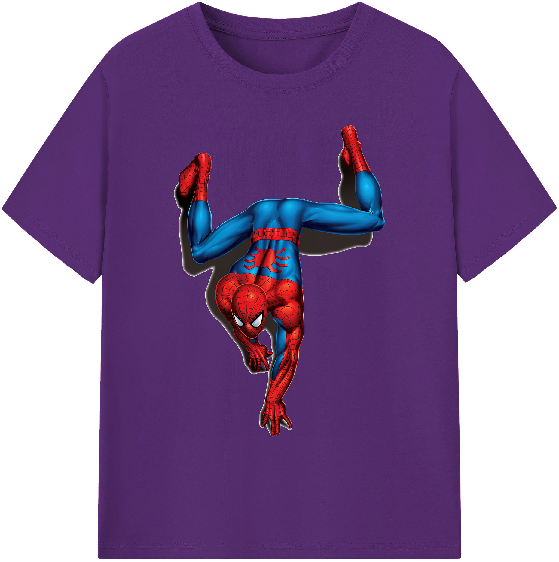 （画像用） Spider Man スパイダーマン 綿100％ メンズ半袖Tシャツ｜肌触りやわらか＆通気性