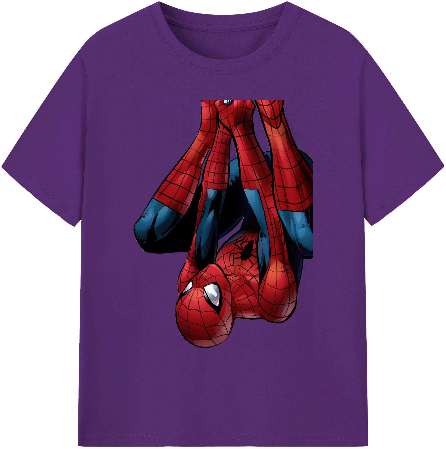 （画像用） Spider Man スパイダーマン 綿100％ メンズ半袖Tシャツ｜肌触りやわらか＆通気性