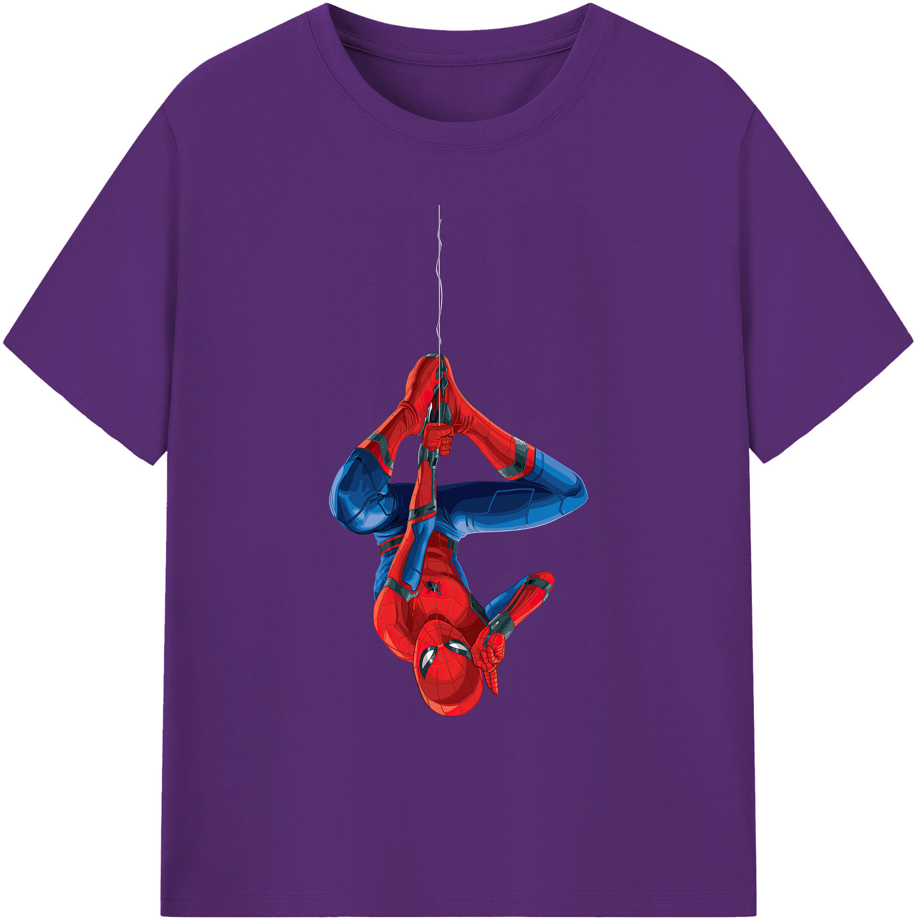 （画像用） Spider Man スパイダーマン 綿100％ メンズ半袖Tシャツ｜肌触りやわらか＆通気性