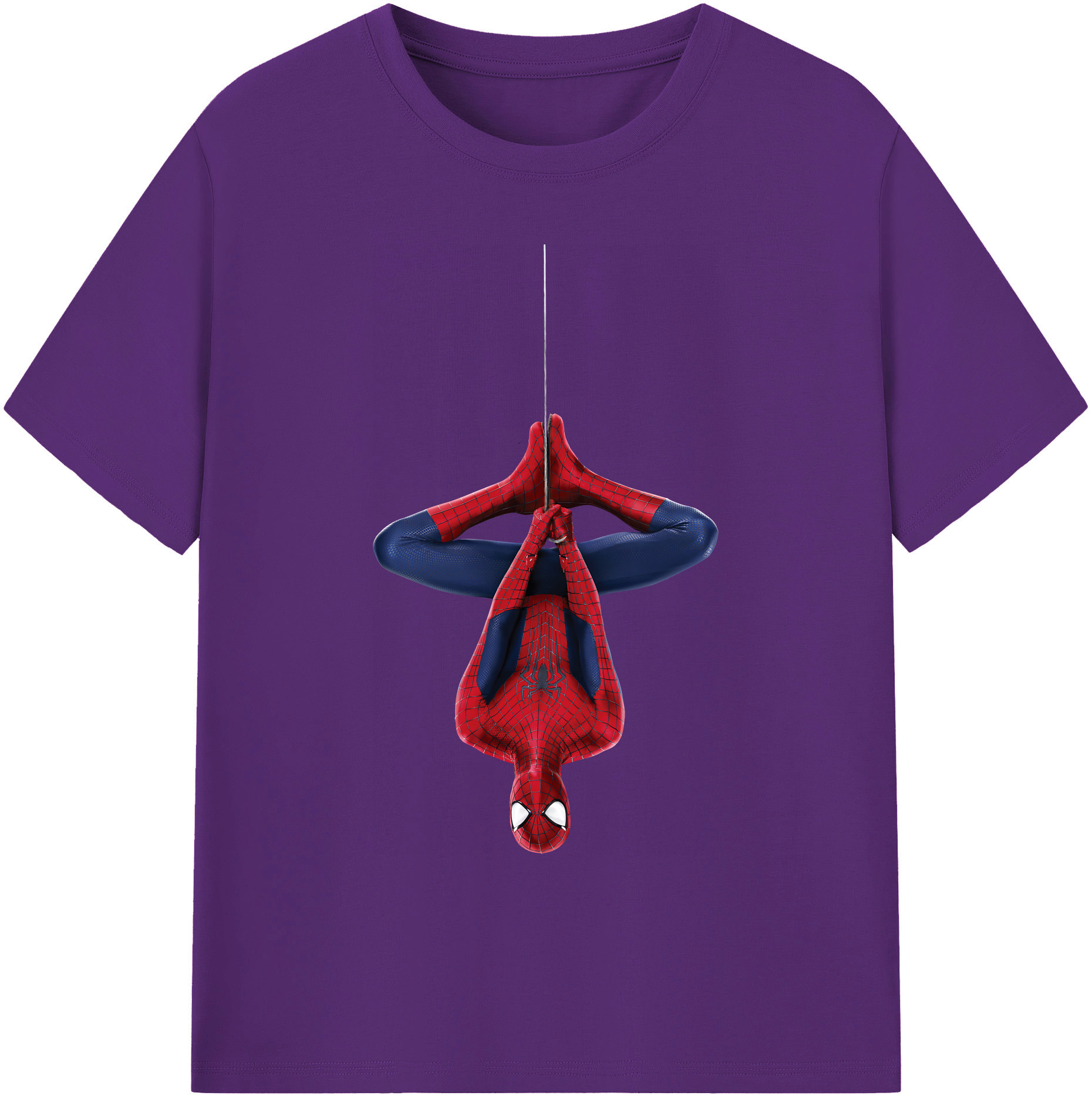 （画像用） Spider Man スパイダーマン 綿100％ メンズ半袖Tシャツ｜肌触りやわらか＆通気性