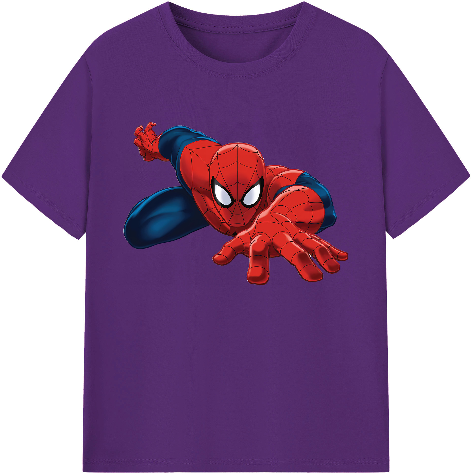 （画像用） Spider Man スパイダーマン 綿100％ メンズ半袖Tシャツ｜肌触りやわらか＆通気性