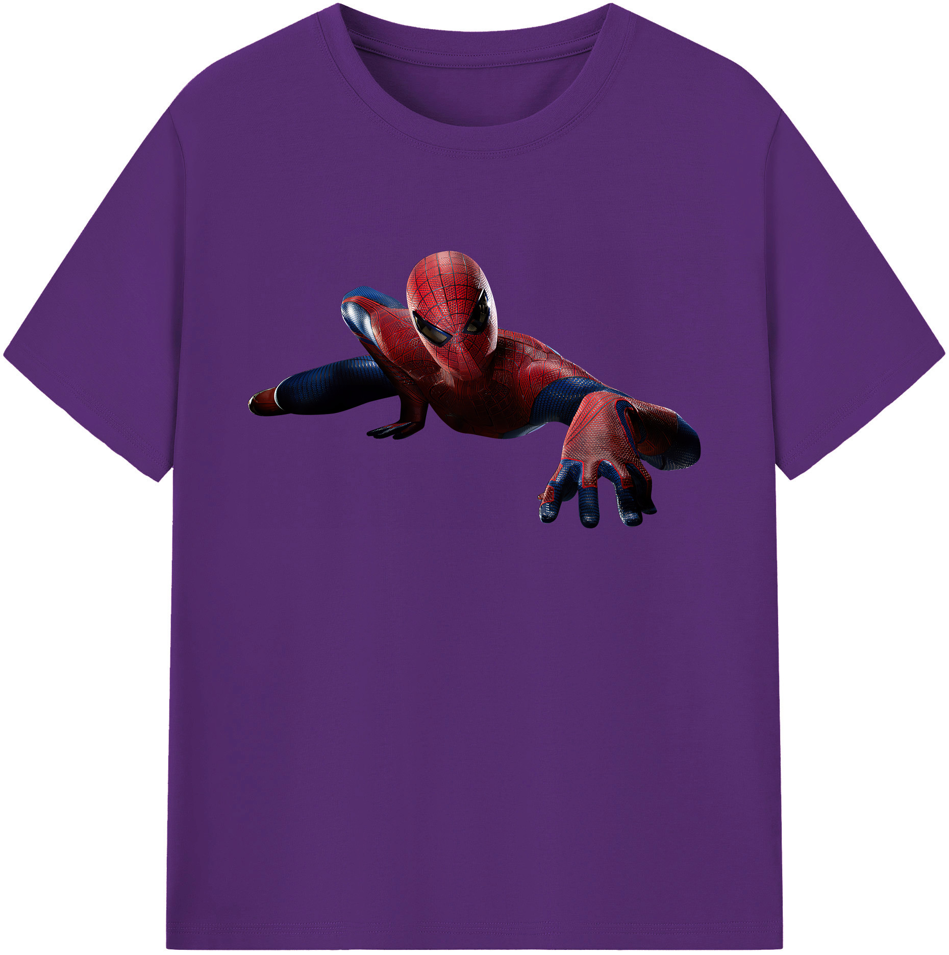 （画像用） Spider Man スパイダーマン 綿100％ メンズ半袖Tシャツ｜肌触りやわらか＆通気性