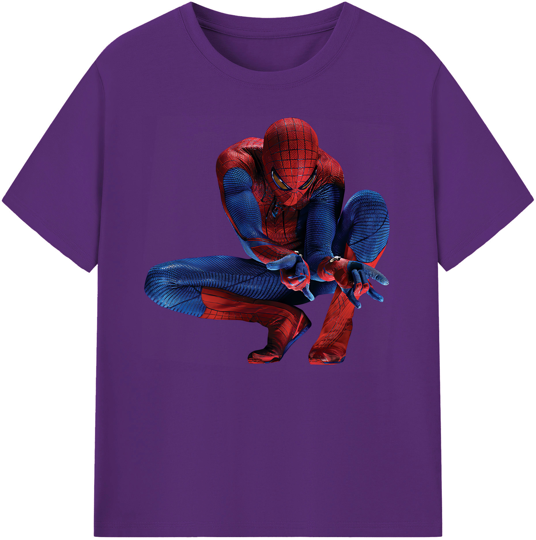 （画像用） Spider Man スパイダーマン 綿100％ メンズ半袖Tシャツ｜肌触りやわらか＆通気性