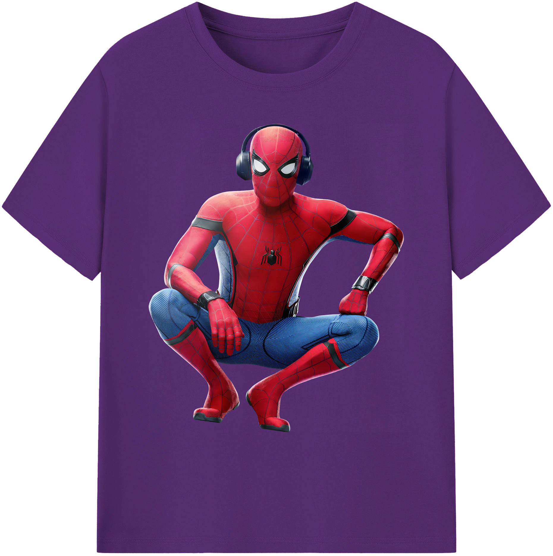 （画像用） Spider Man スパイダーマン 綿100％ メンズ半袖Tシャツ｜肌触りやわらか＆通気性