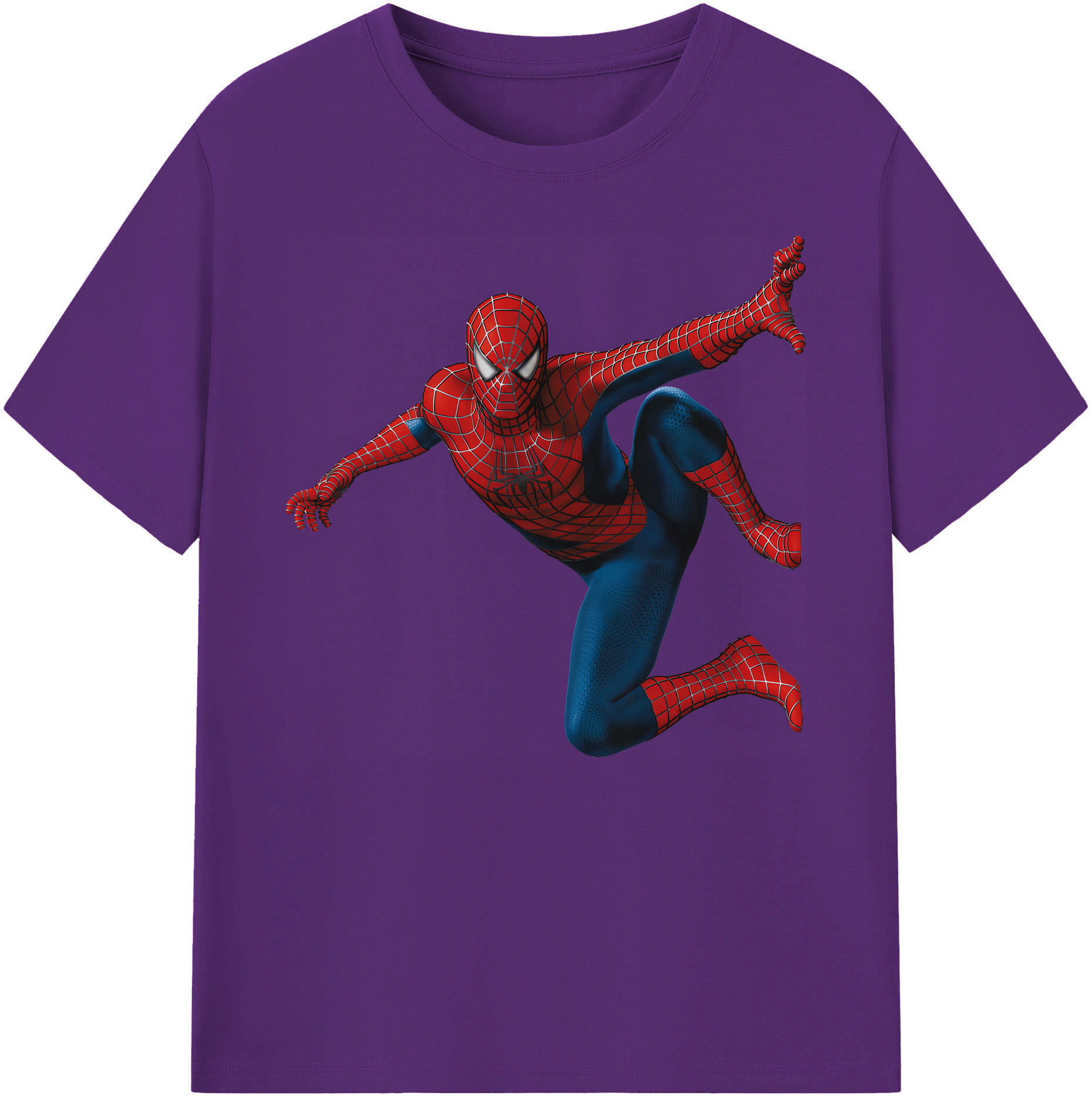 （画像用） Spider Man スパイダーマン 綿100％ メンズ半袖Tシャツ｜肌触りやわらか＆通気性
