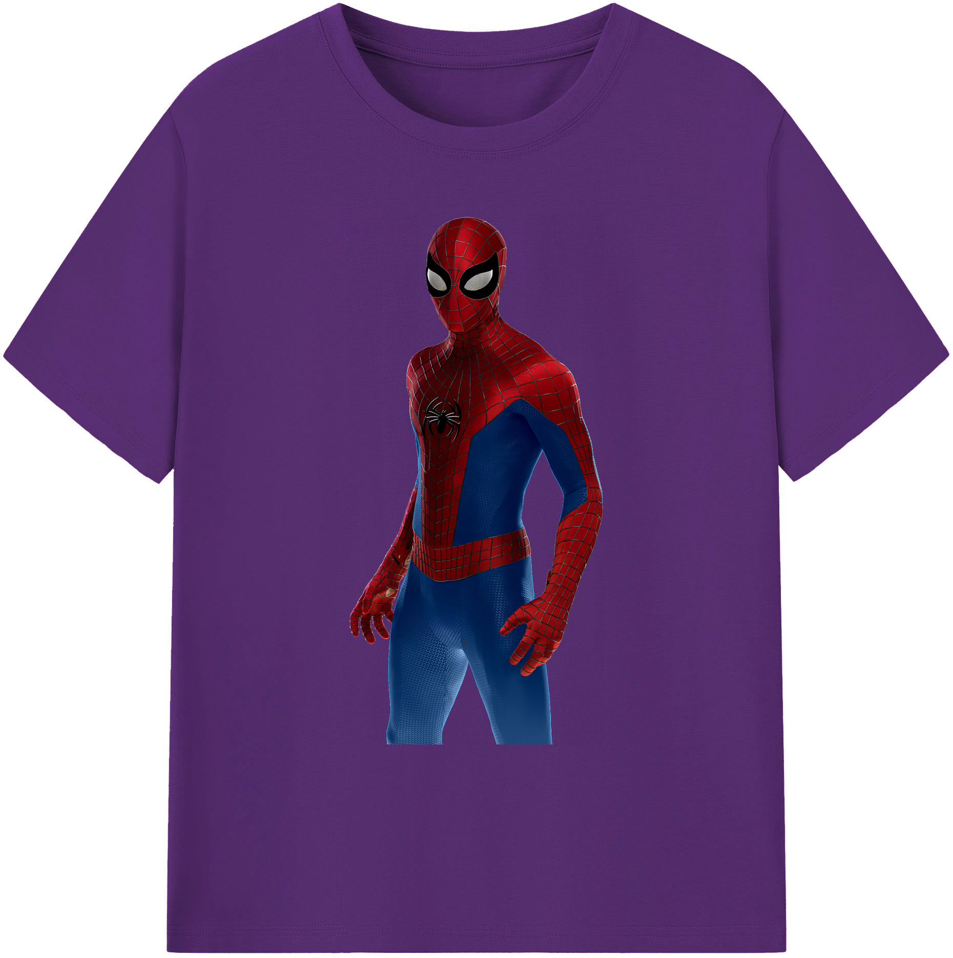 （画像用） Spider Man スパイダーマン 綿100％ メンズ半袖Tシャツ｜肌触りやわらか＆通気性