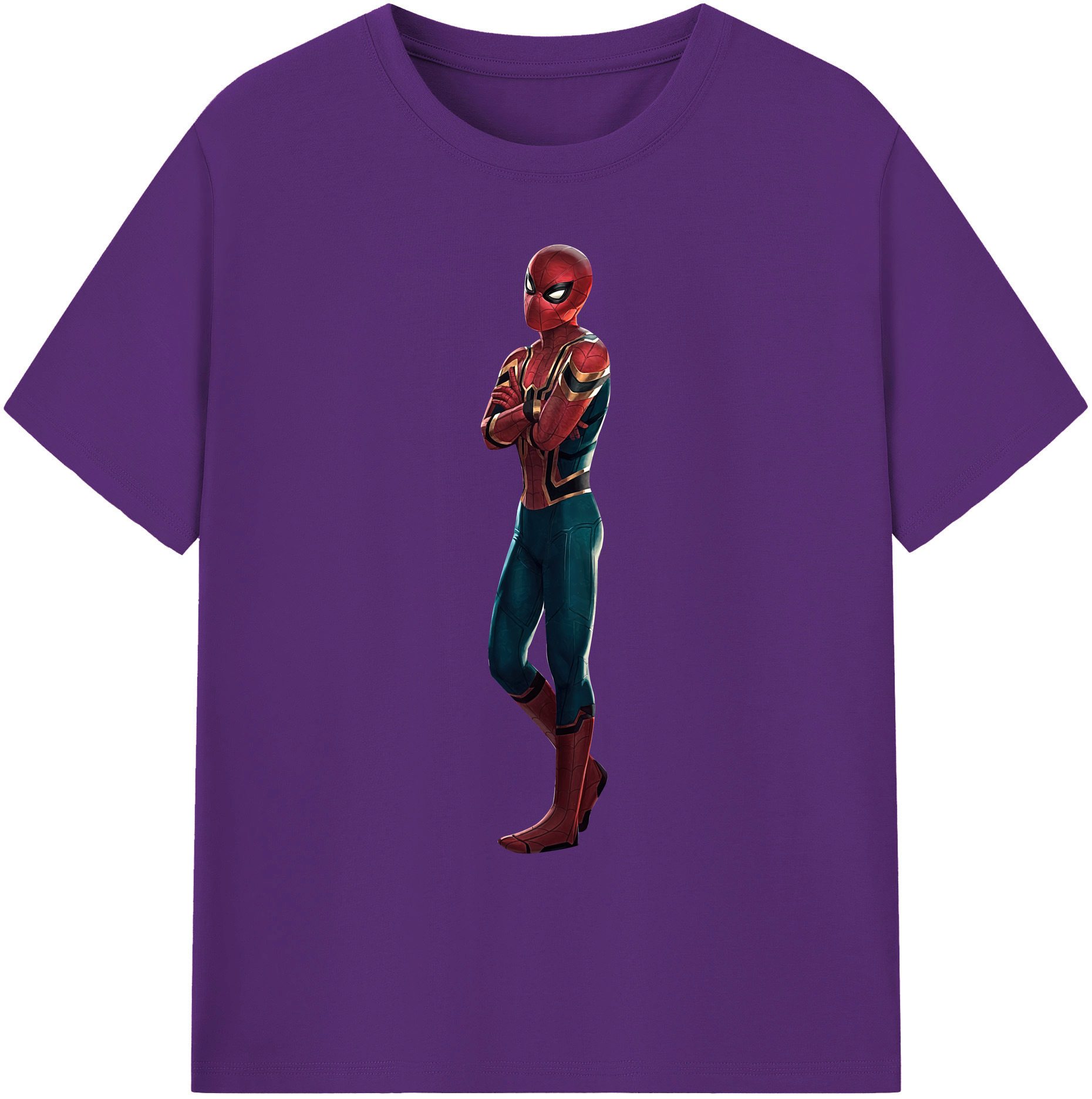 （画像用） Spider Man スパイダーマン 綿100％ メンズ半袖Tシャツ｜肌触りやわらか＆通気性