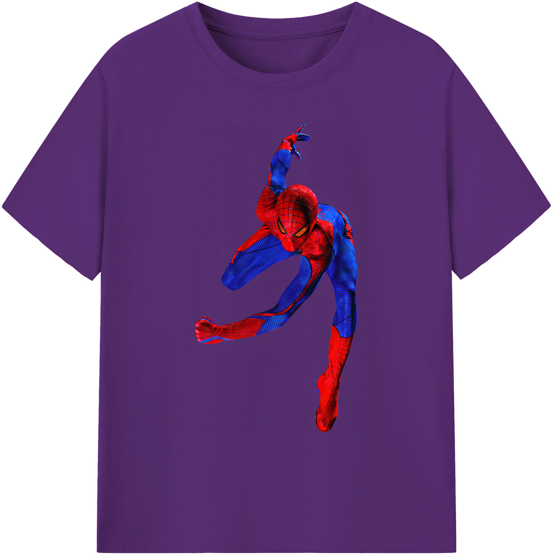 （画像用） Spider Man スパイダーマン 綿100％ メンズ半袖Tシャツ｜肌触りやわらか＆通気性