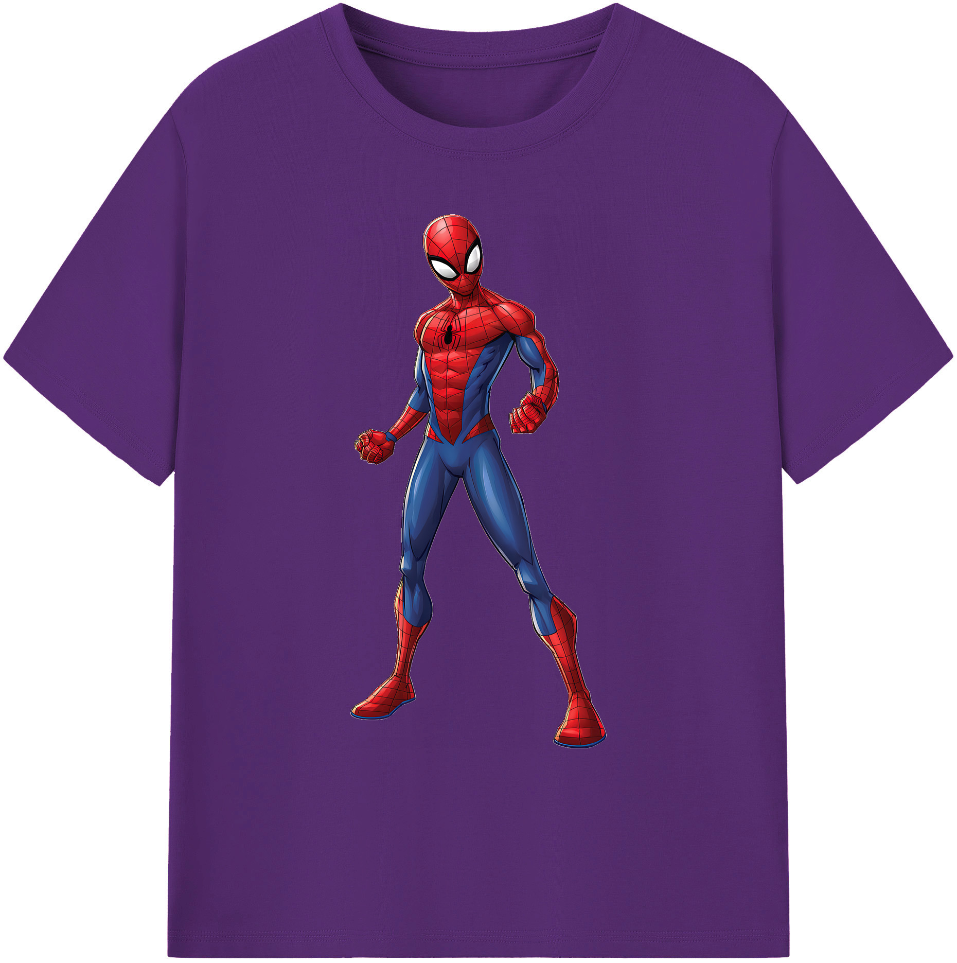 （画像用） Spider Man スパイダーマン 綿100％ メンズ半袖Tシャツ｜肌触りやわらか＆通気性