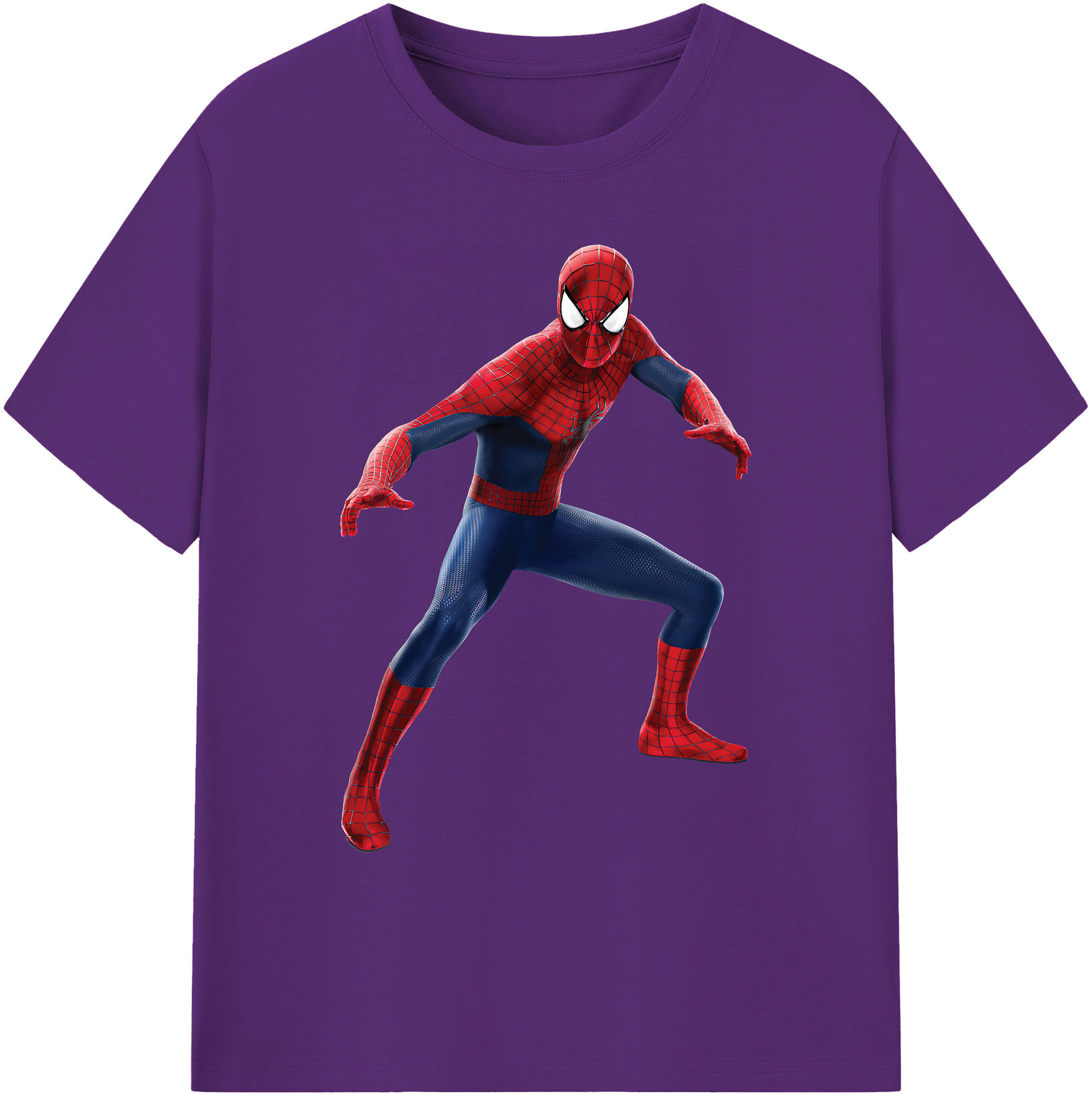 （画像用） Spider Man スパイダーマン 綿100％ メンズ半袖Tシャツ｜肌触りやわらか＆通気性