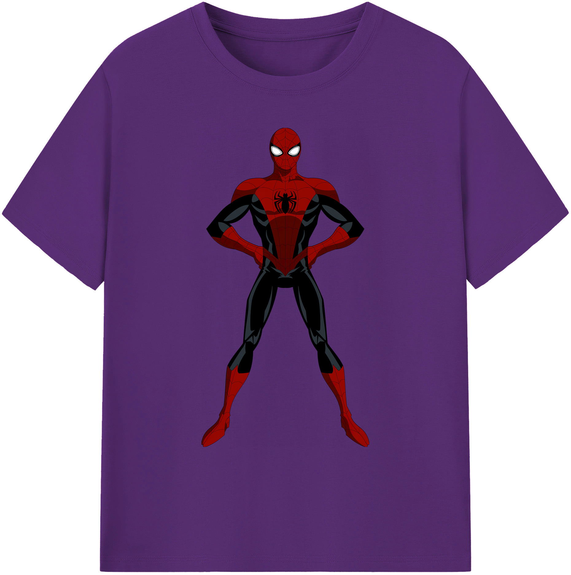 （画像用） Spider Man スパイダーマン 綿100％ メンズ半袖Tシャツ｜肌触りやわらか＆通気性