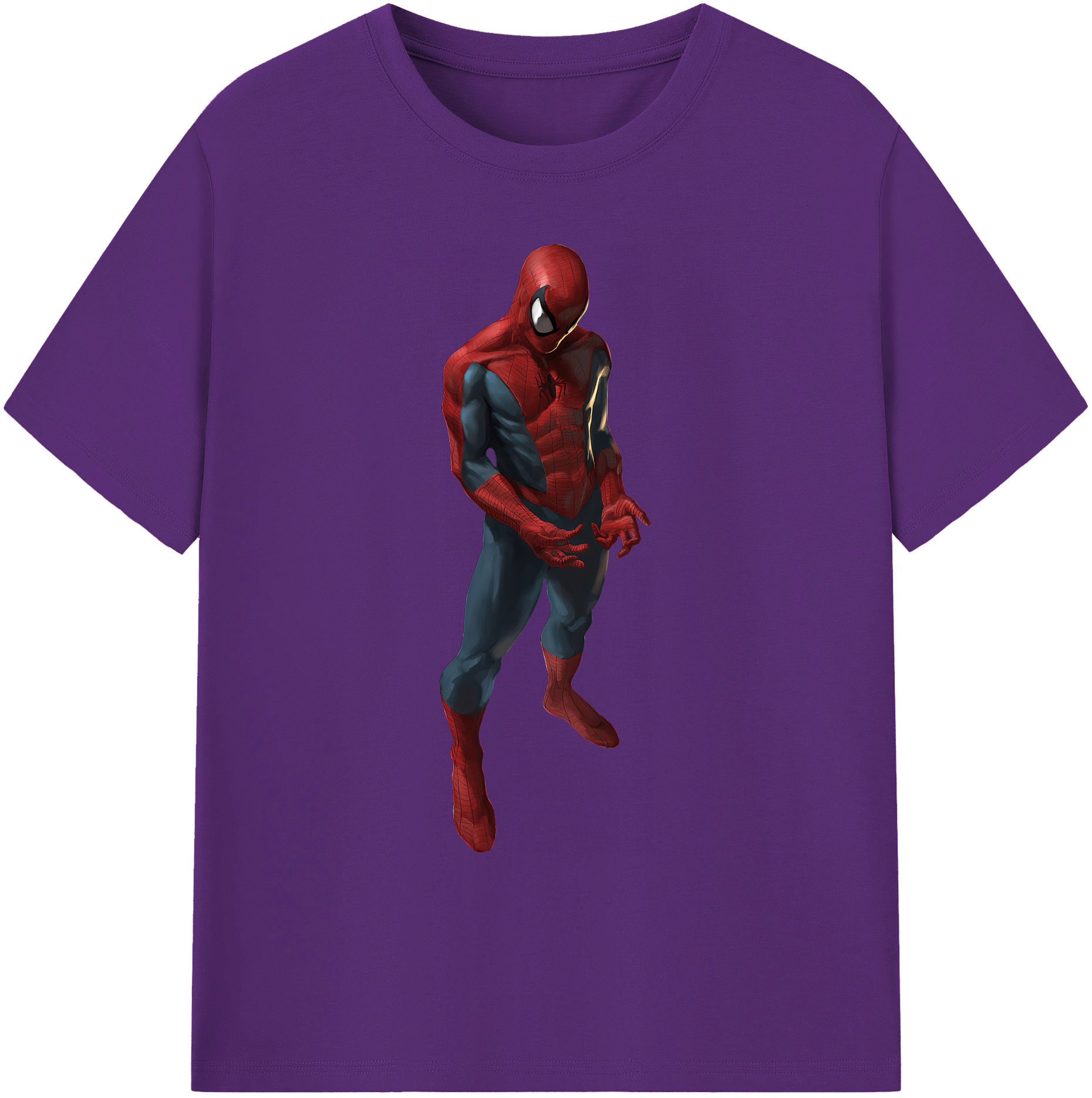 （画像用） Spider Man スパイダーマン 綿100％ メンズ半袖Tシャツ｜肌触りやわらか＆通気性