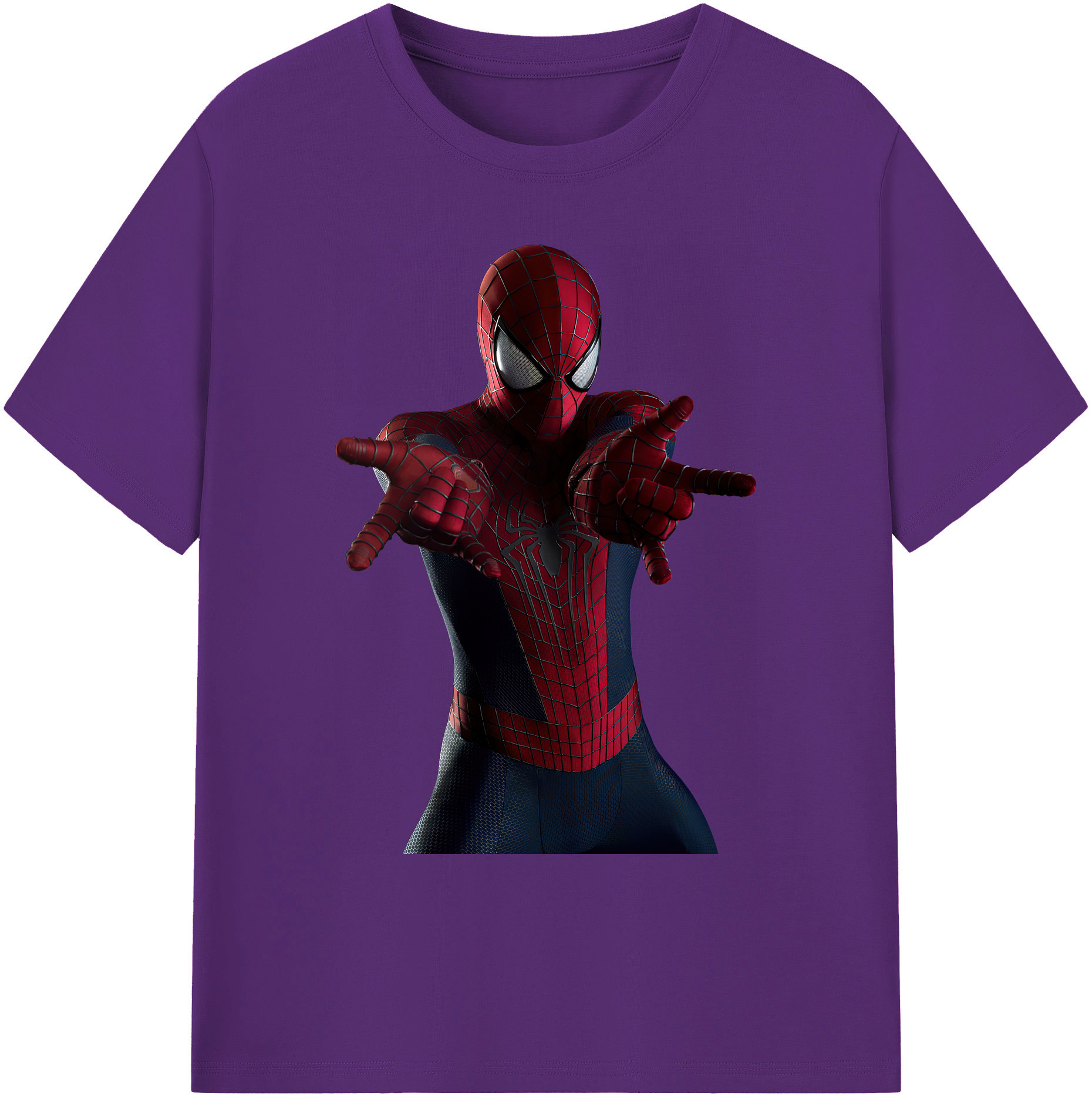 （画像用） Spider Man スパイダーマン 綿100％ メンズ半袖Tシャツ｜肌触りやわらか＆通気性