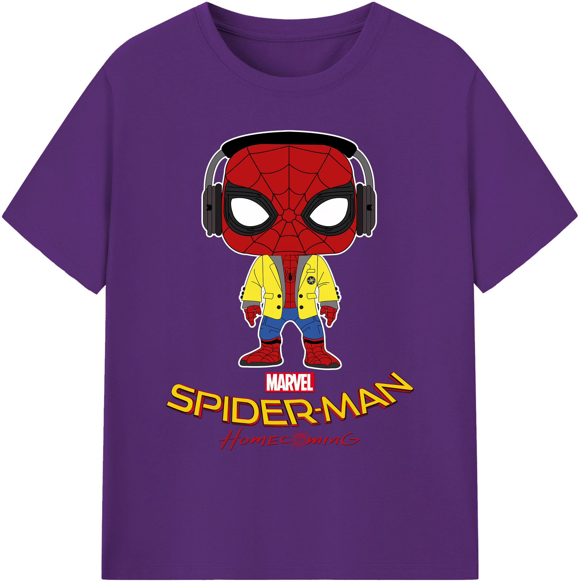 （画像用） Spider Man スパイダーマン 綿100％ メンズ半袖Tシャツ｜肌触りやわらか＆通気性