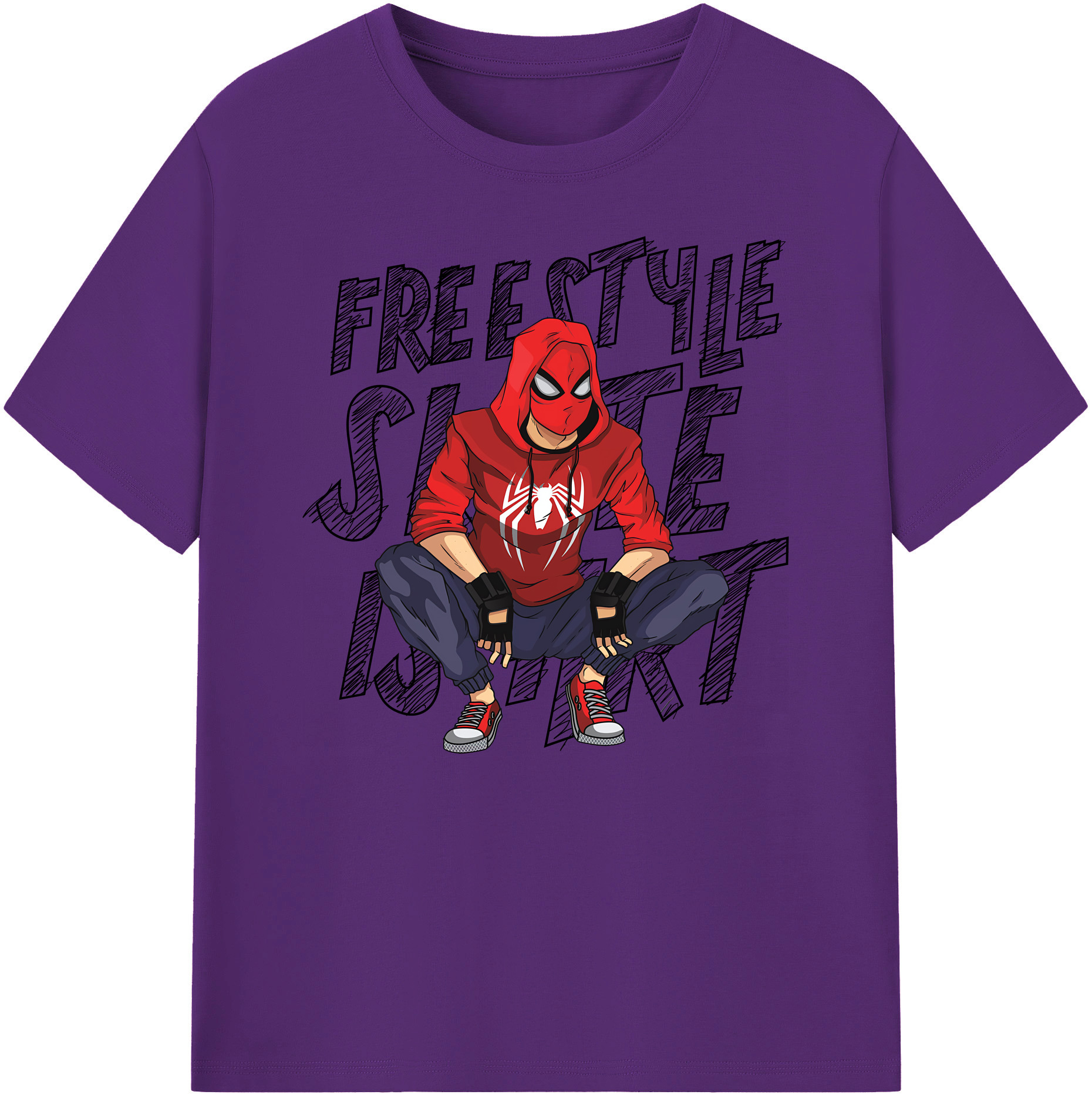 （画像用） Spider Man スパイダーマン 綿100％ メンズ半袖Tシャツ｜肌触りやわらか＆通気性