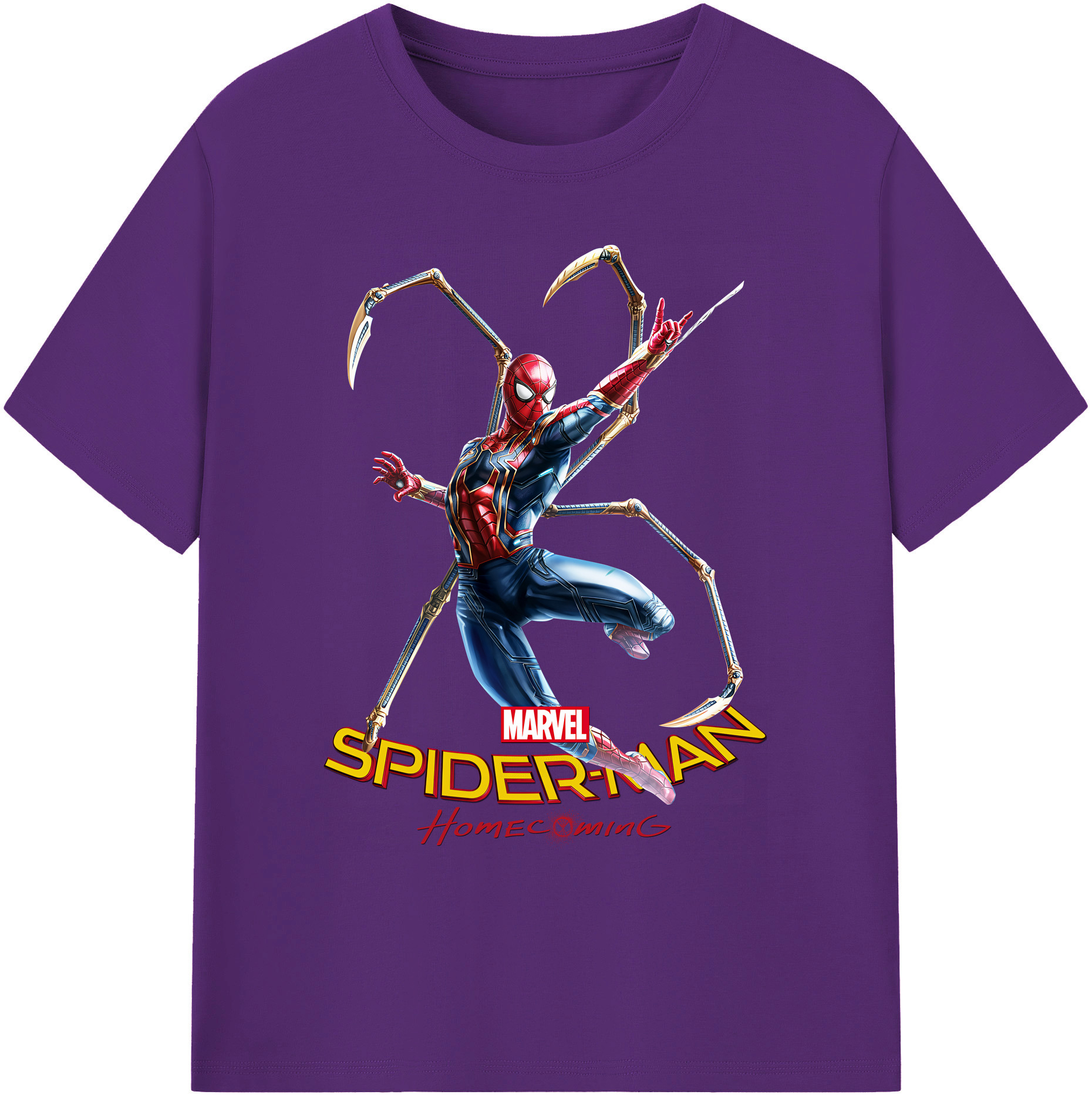 （画像用） Spider Man スパイダーマン 綿100％ メンズ半袖Tシャツ｜肌触りやわらか＆通気性