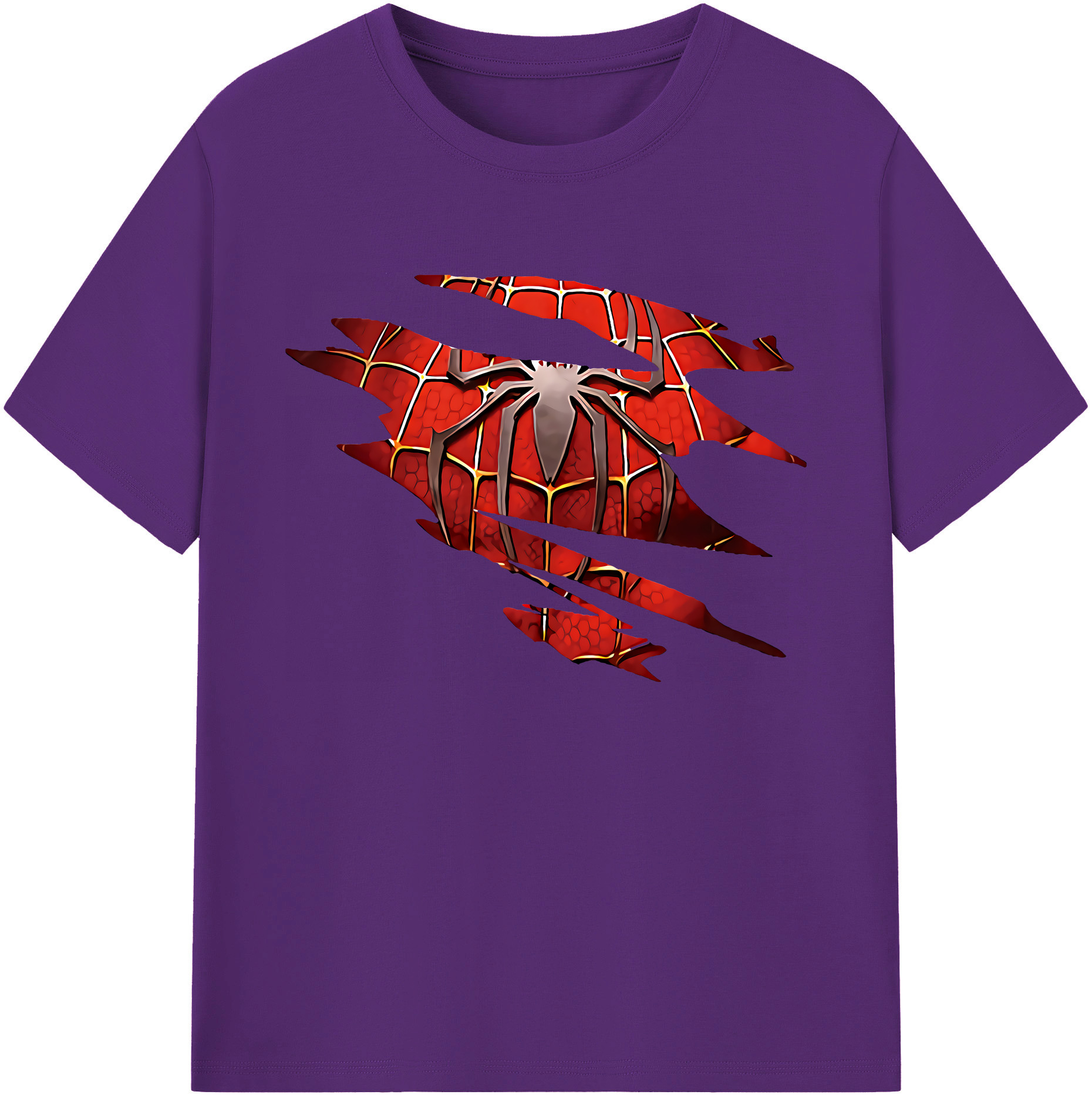 （画像用） Spider Man スパイダーマン 綿100％ メンズ半袖Tシャツ｜肌触りやわらか＆通気性