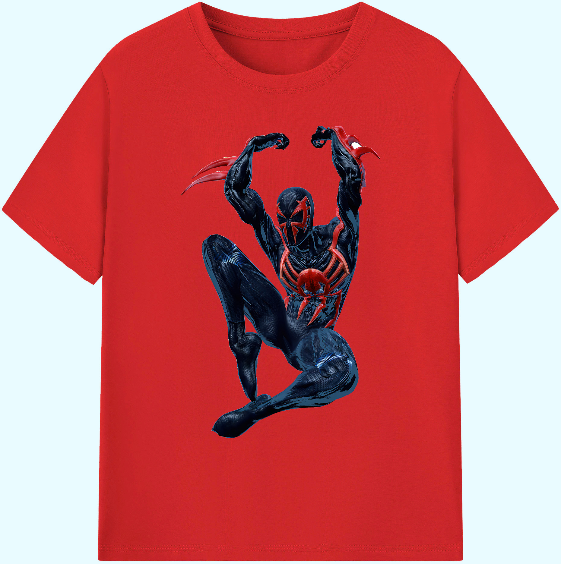 （画像用） Spider Man スパイダーマン 綿100％ メンズ半袖Tシャツ｜肌触りやわらか＆通気性