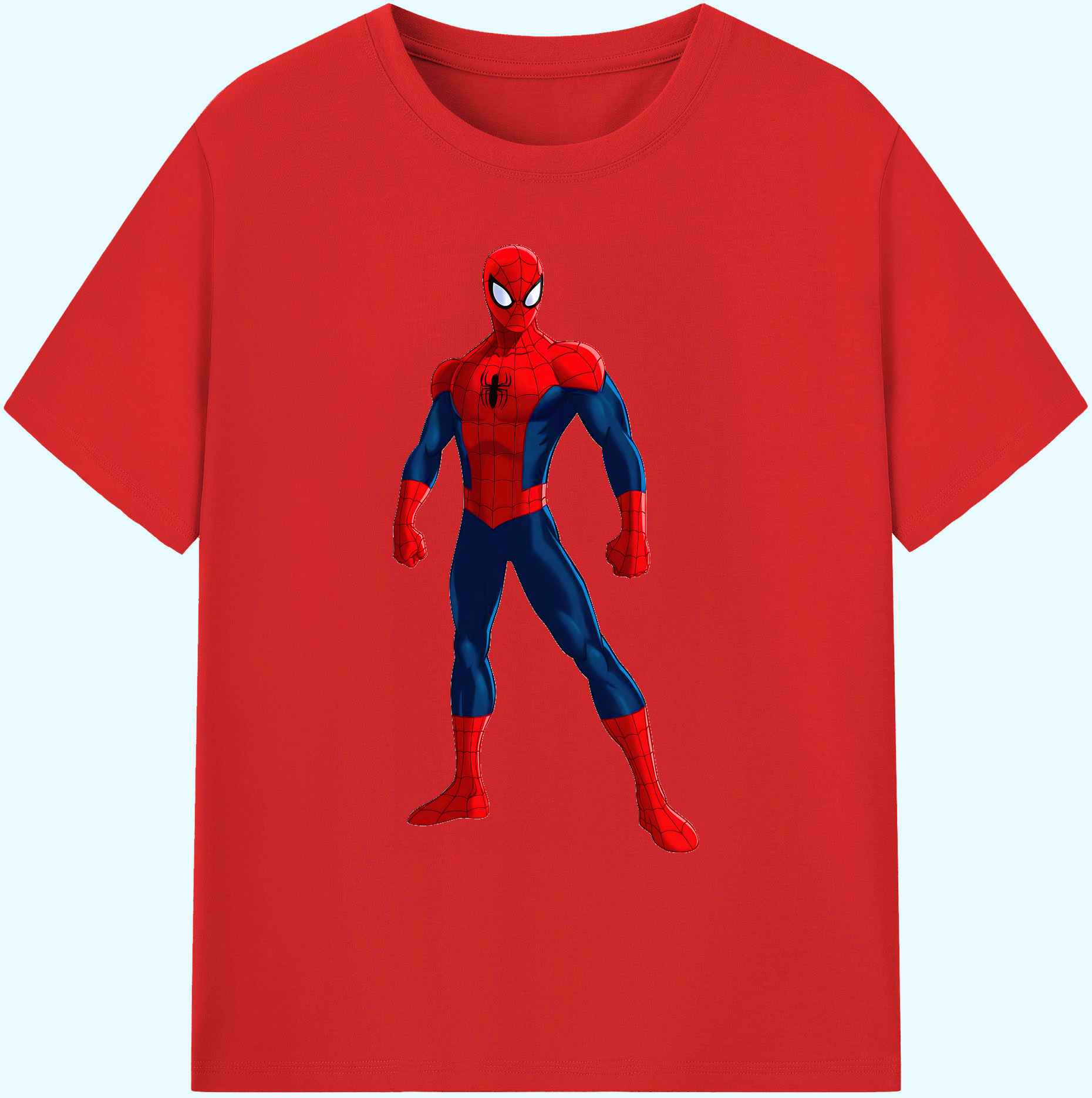 （画像用） Spider Man スパイダーマン 綿100％ メンズ半袖Tシャツ｜肌触りやわらか＆通気性