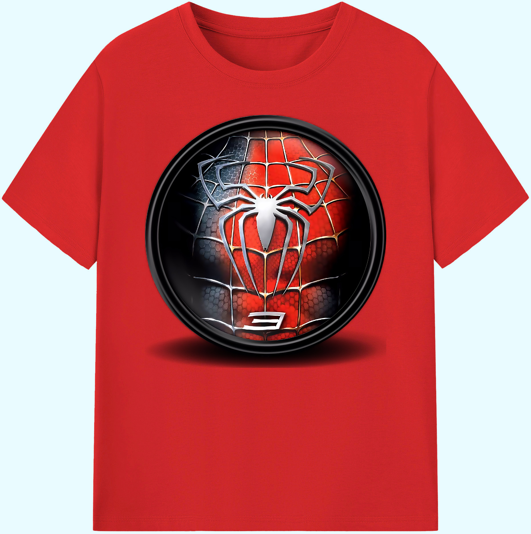 （画像用） Spider Man スパイダーマン 綿100％ メンズ半袖Tシャツ｜肌触りやわらか＆通気性