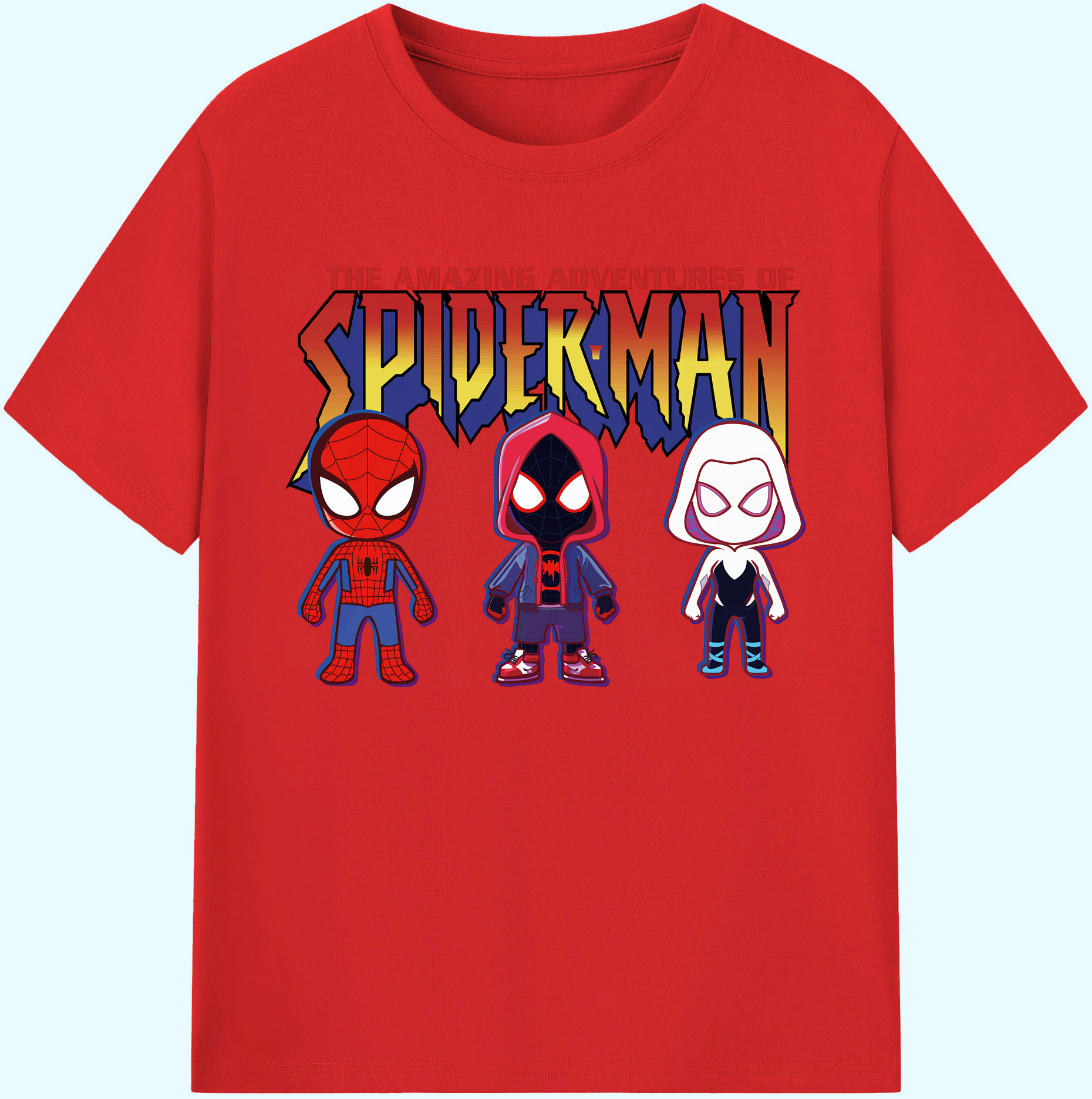 （画像用） Spider Man スパイダーマン 綿100％ メンズ半袖Tシャツ｜肌触りやわらか＆通気性