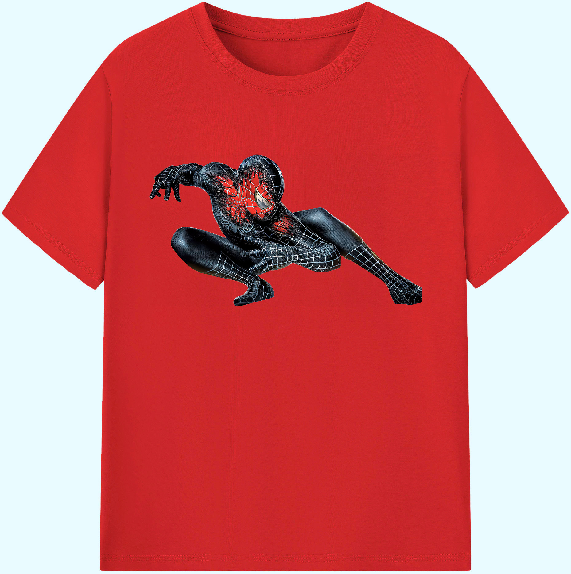 （画像用） Spider Man スパイダーマン 綿100％ メンズ半袖Tシャツ｜肌触りやわらか＆通気性