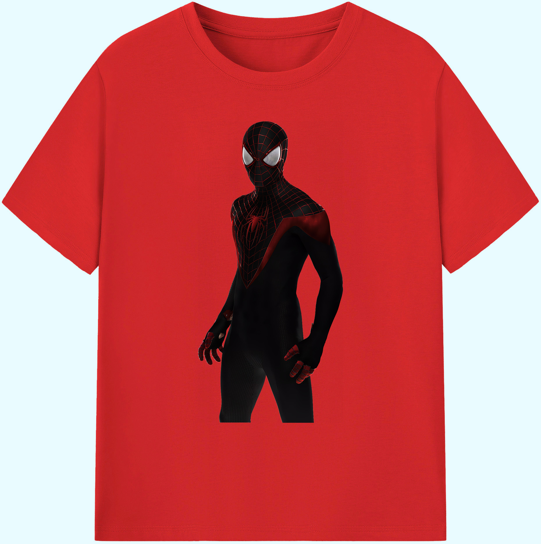 （画像用） Spider Man スパイダーマン 綿100％ メンズ半袖Tシャツ｜肌触りやわらか＆通気性