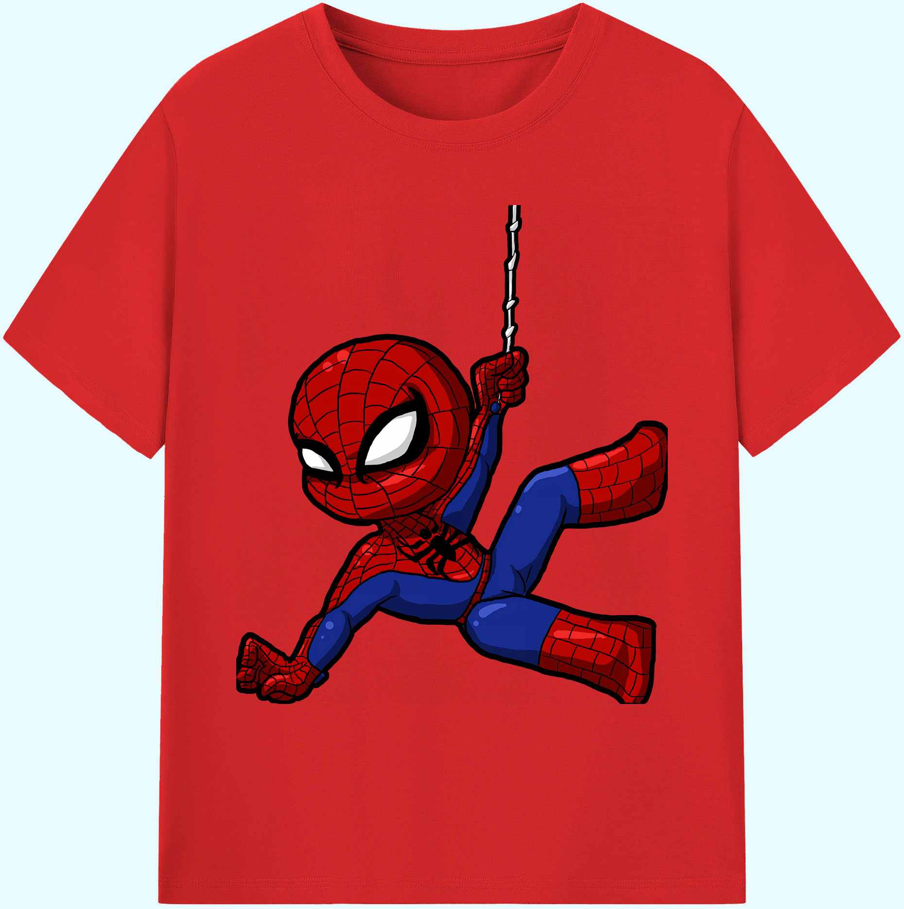 （画像用） Spider Man スパイダーマン 綿100％ メンズ半袖Tシャツ｜肌触りやわらか＆通気性