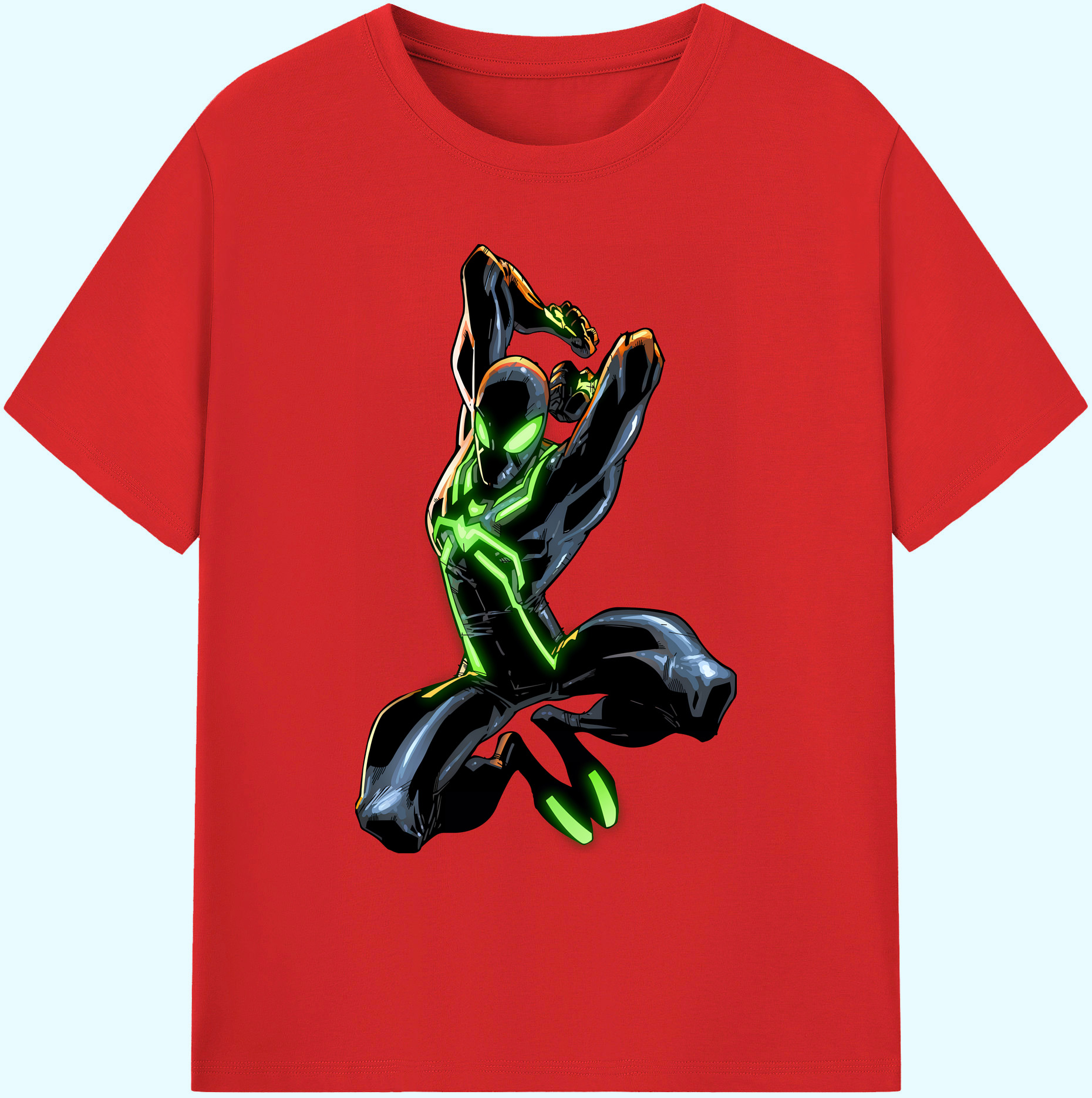 （画像用） Spider Man スパイダーマン 綿100％ メンズ半袖Tシャツ｜肌触りやわらか＆通気性