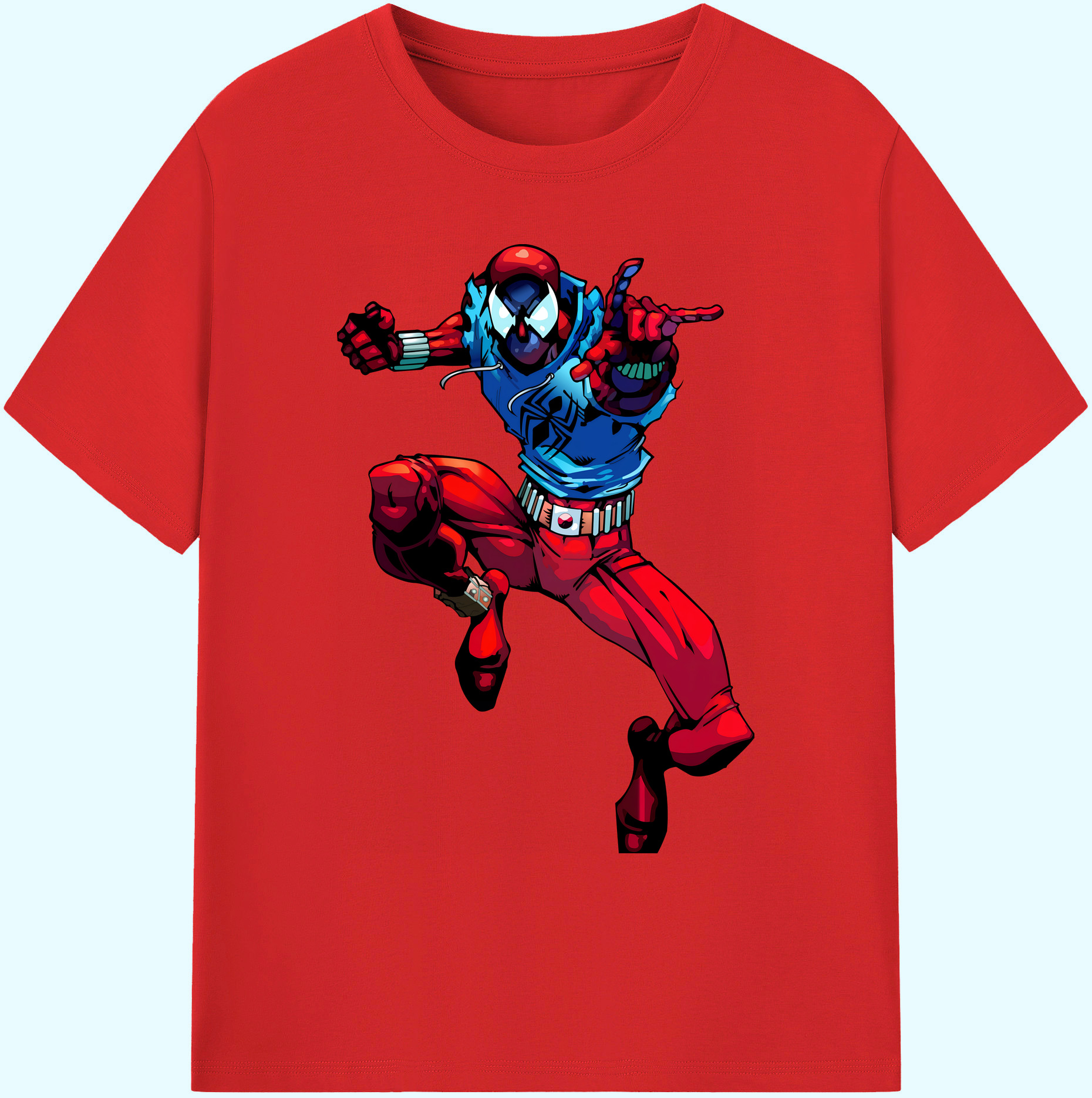 （画像用） Spider Man スパイダーマン 綿100％ メンズ半袖Tシャツ｜肌触りやわらか＆通気性