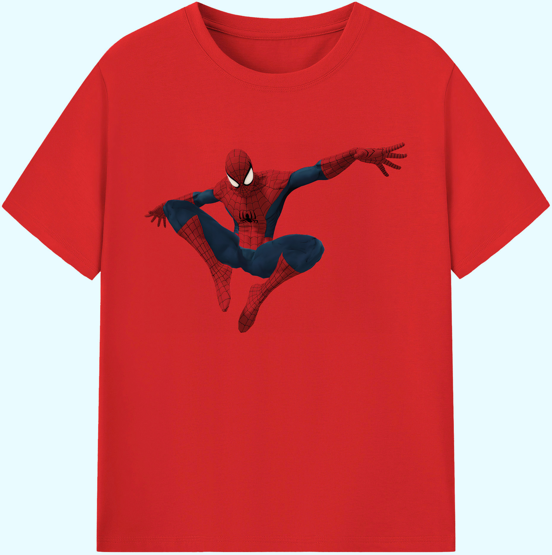 （画像用） Spider Man スパイダーマン 綿100％ メンズ半袖Tシャツ｜肌触りやわらか＆通気性