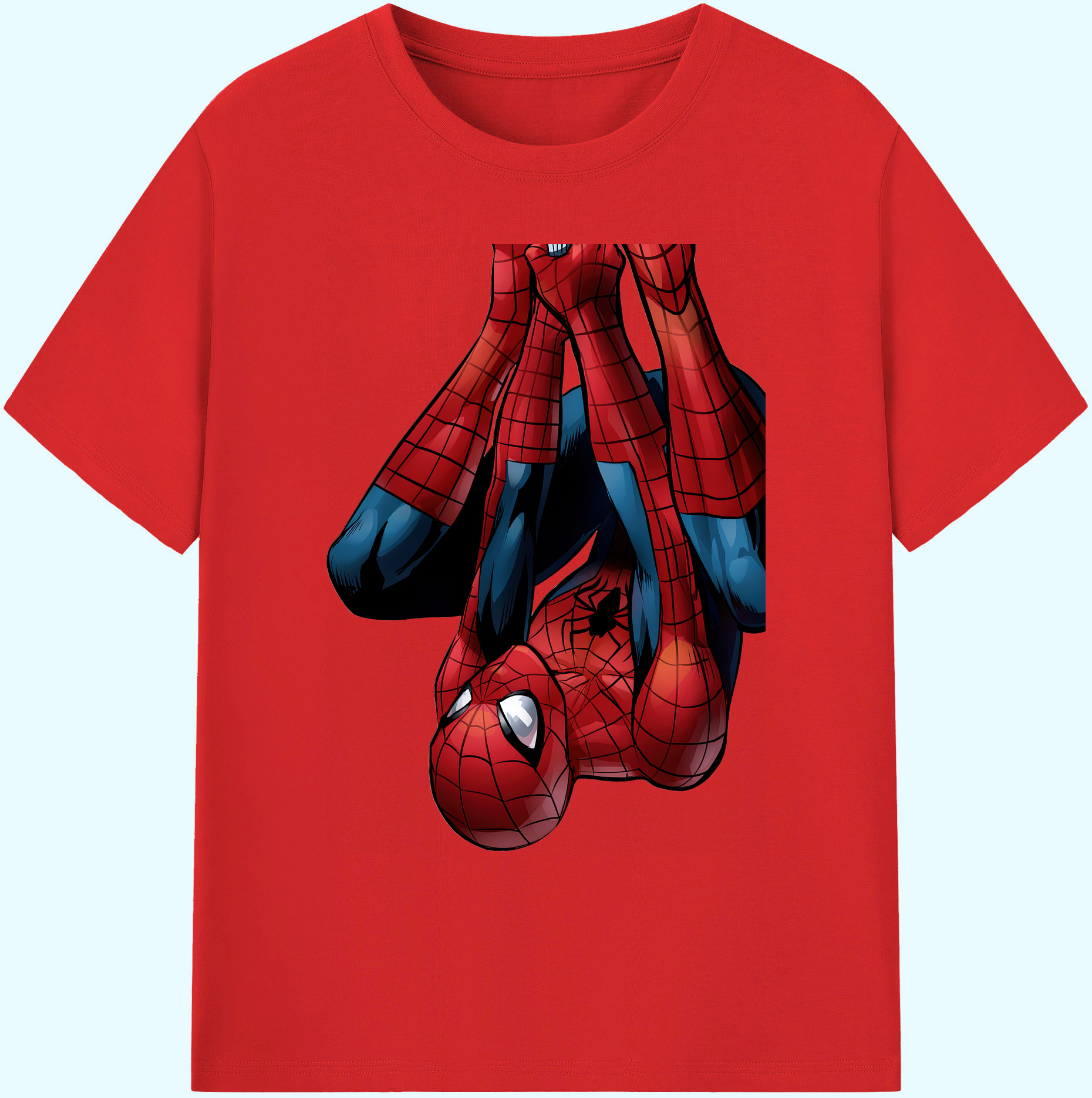（画像用） Spider Man スパイダーマン 綿100％ メンズ半袖Tシャツ｜肌触りやわらか＆通気性