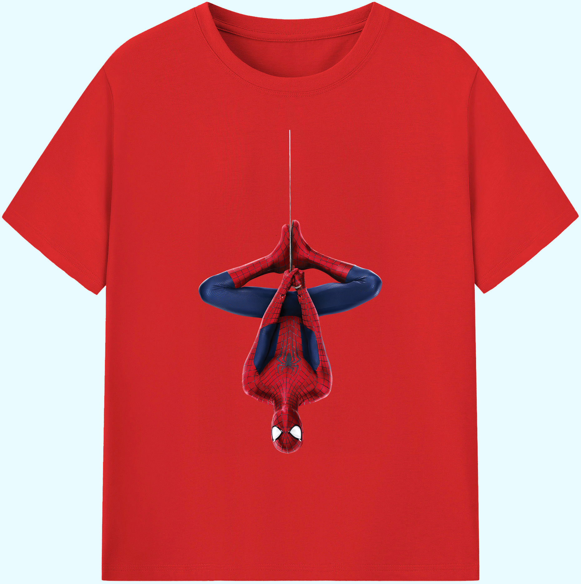 （画像用） Spider Man スパイダーマン 綿100％ メンズ半袖Tシャツ｜肌触りやわらか＆通気性