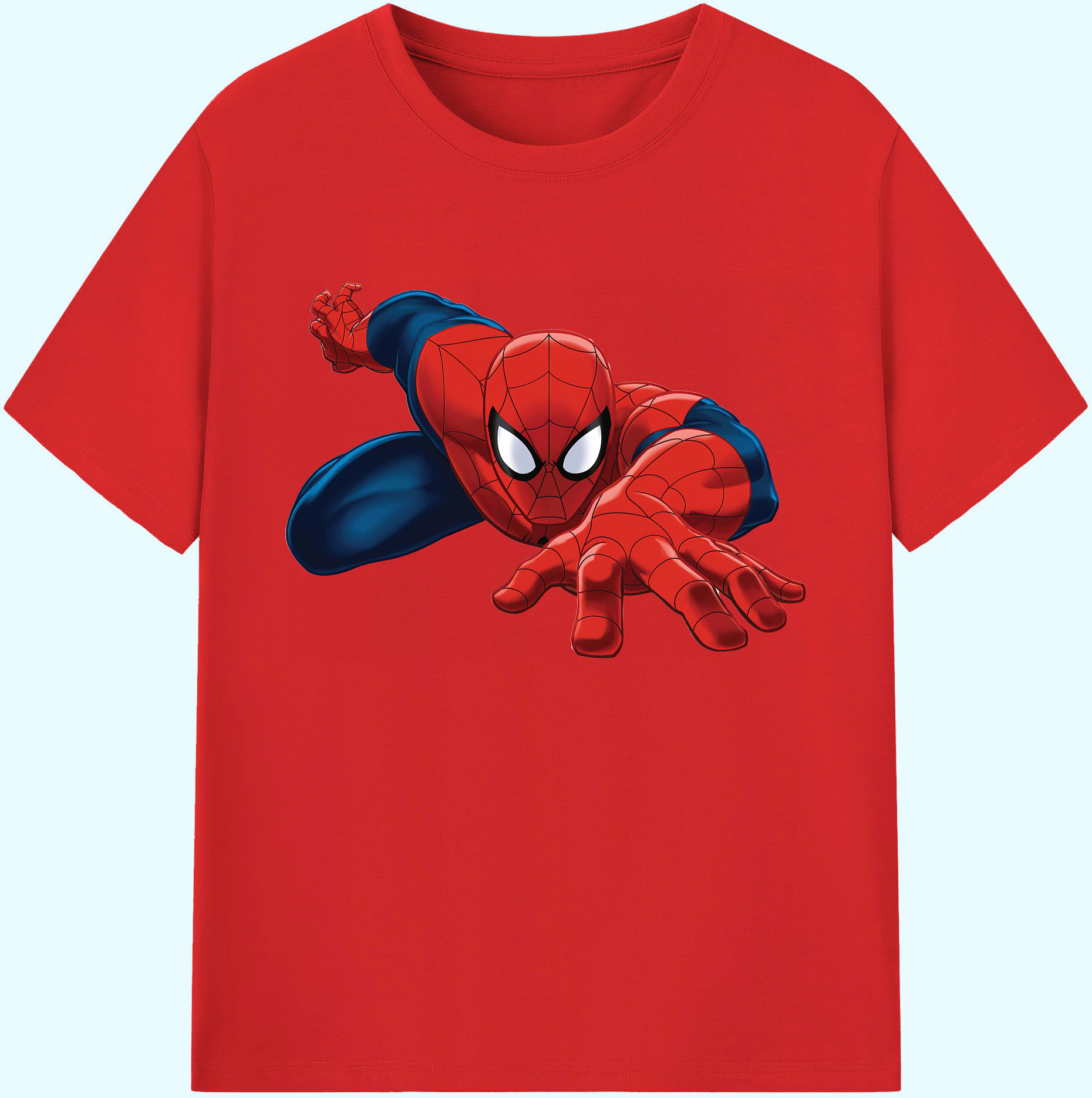 （画像用） Spider Man スパイダーマン 綿100％ メンズ半袖Tシャツ｜肌触りやわらか＆通気性