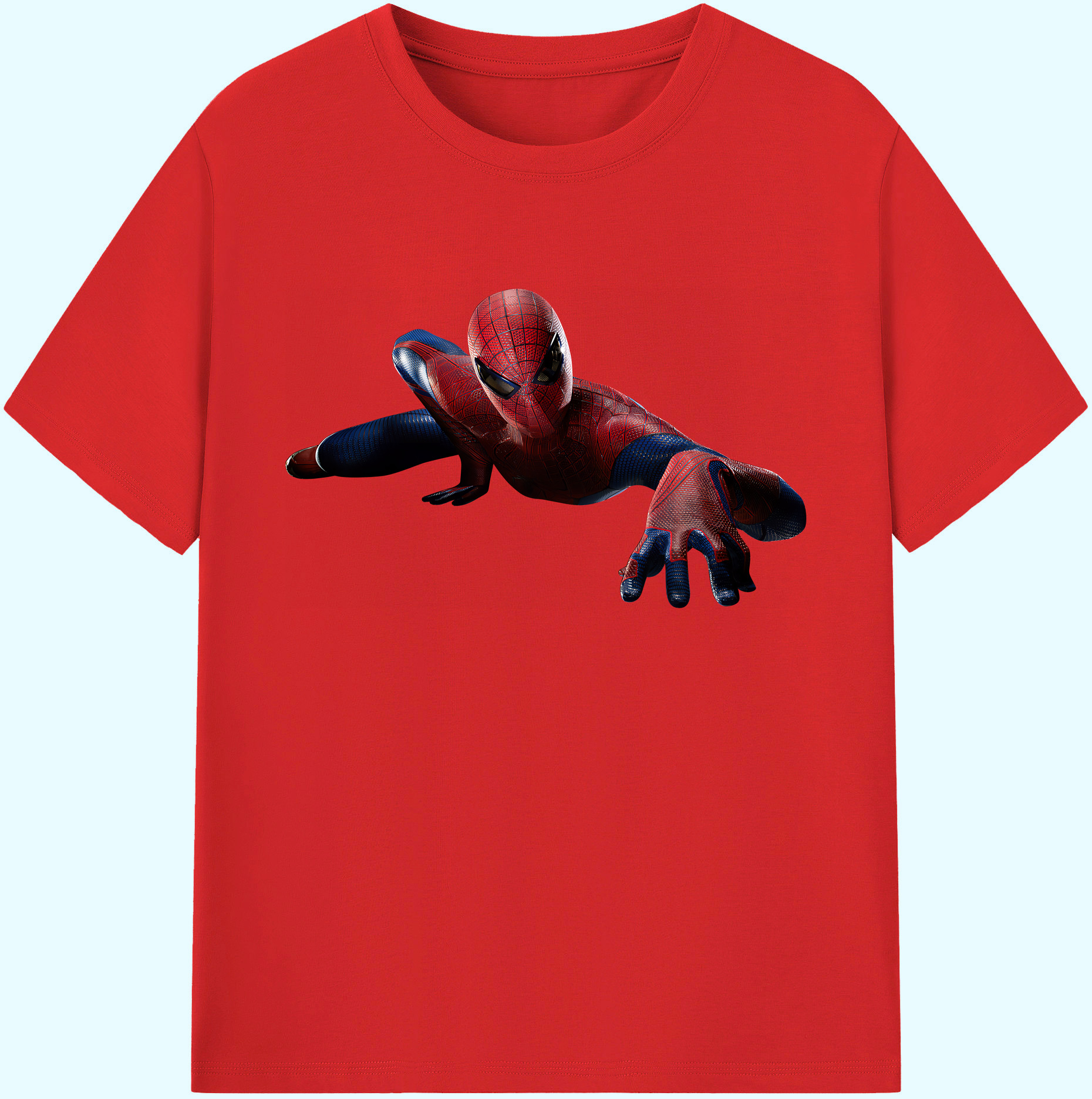 （画像用） Spider Man スパイダーマン 綿100％ メンズ半袖Tシャツ｜肌触りやわらか＆通気性