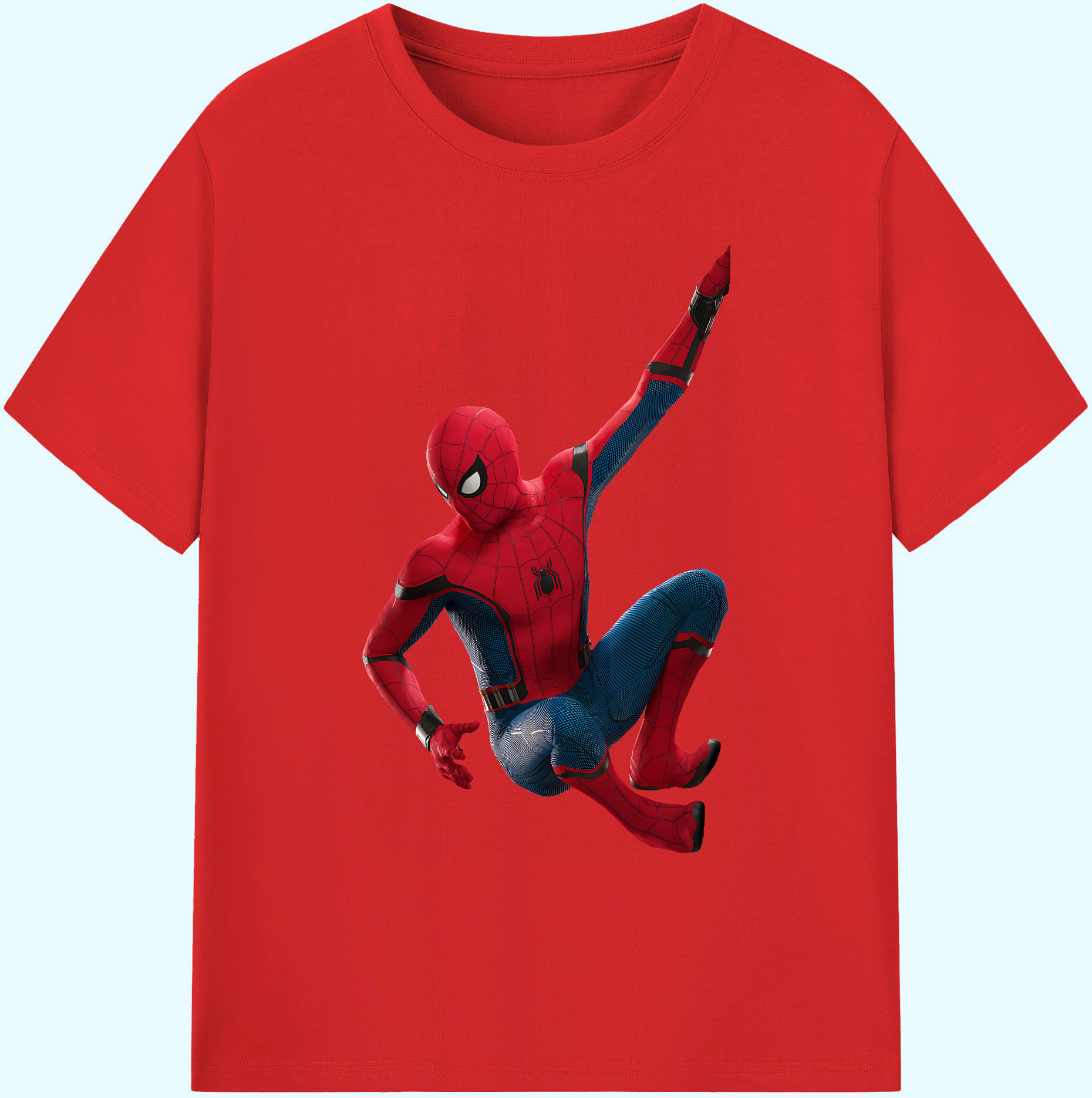 （画像用） Spider Man スパイダーマン 綿100％ メンズ半袖Tシャツ｜肌触りやわらか＆通気性