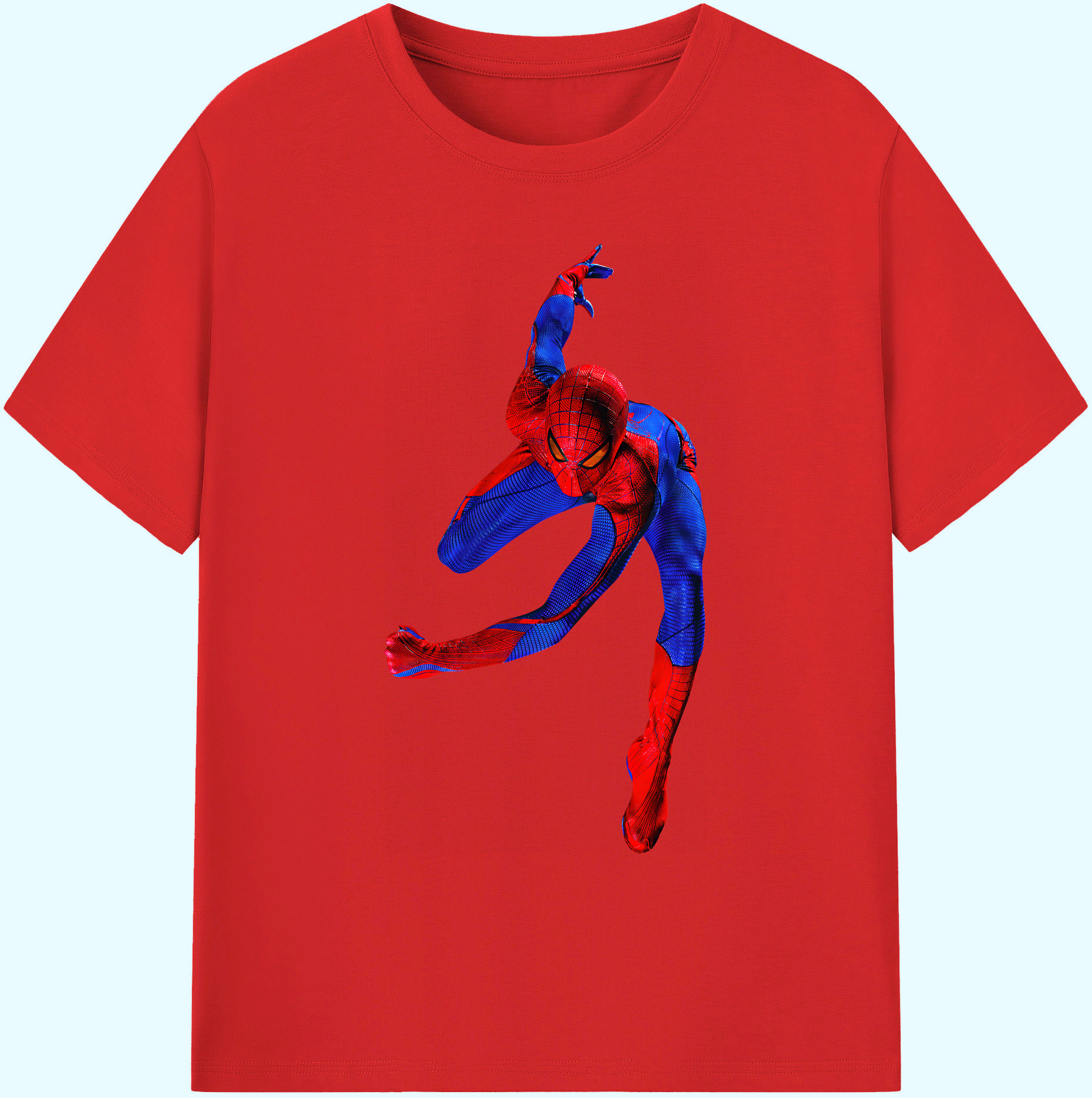 （画像用） Spider Man スパイダーマン 綿100％ メンズ半袖Tシャツ｜肌触りやわらか＆通気性